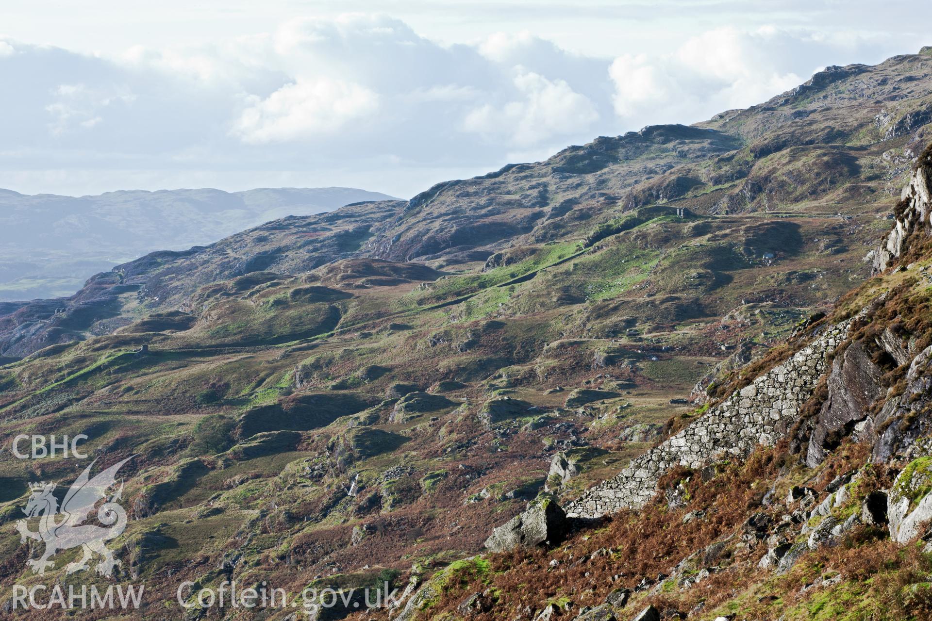 View from Craig yr Wrysgan, looking southwest.