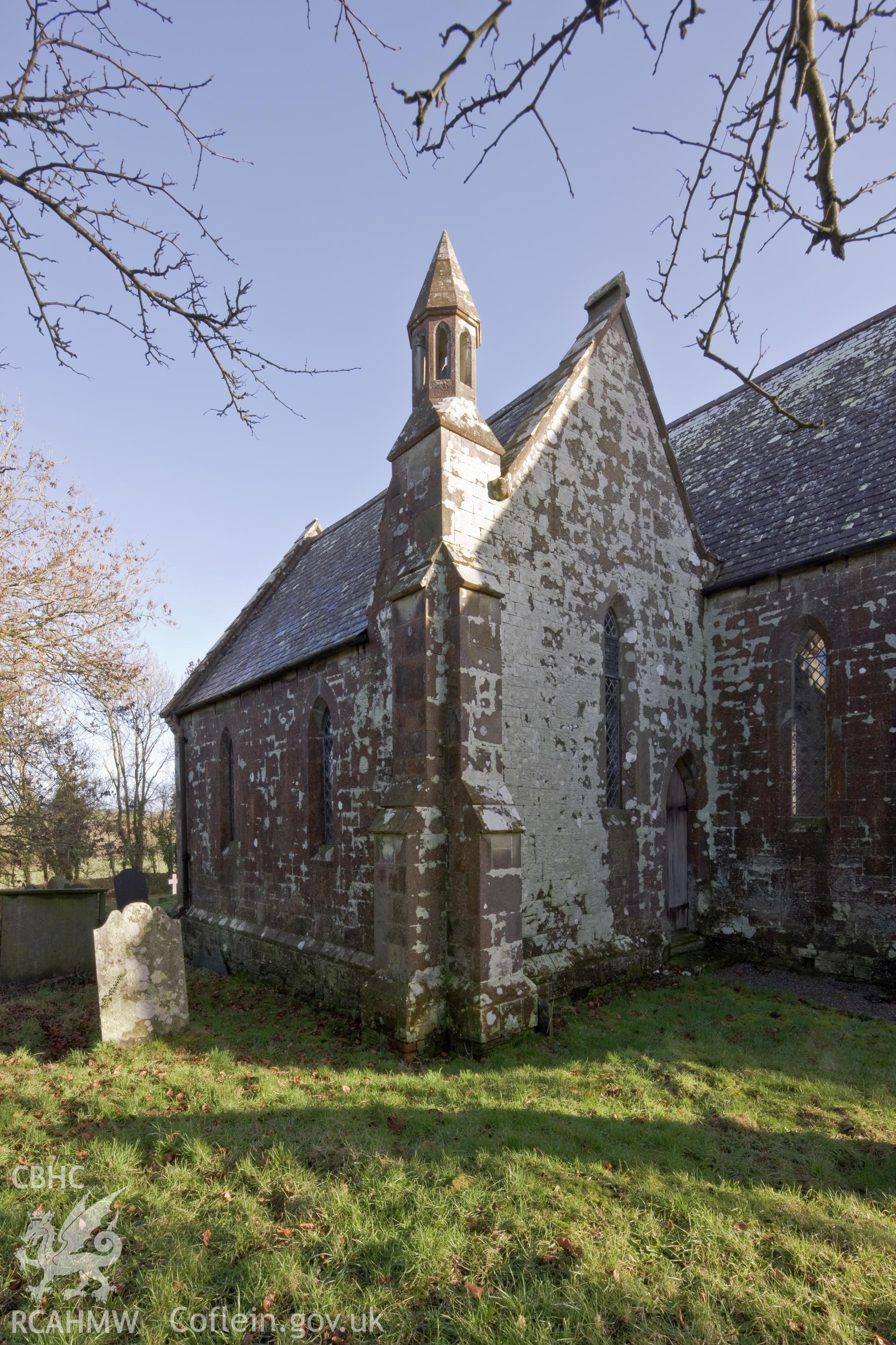 View of vestry from the west northwest.