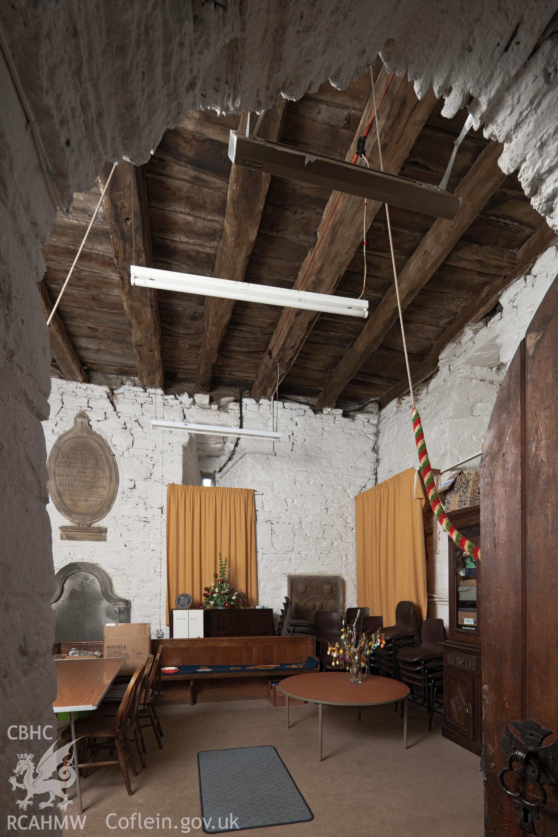 Interior, groundfloor, bell-tower.