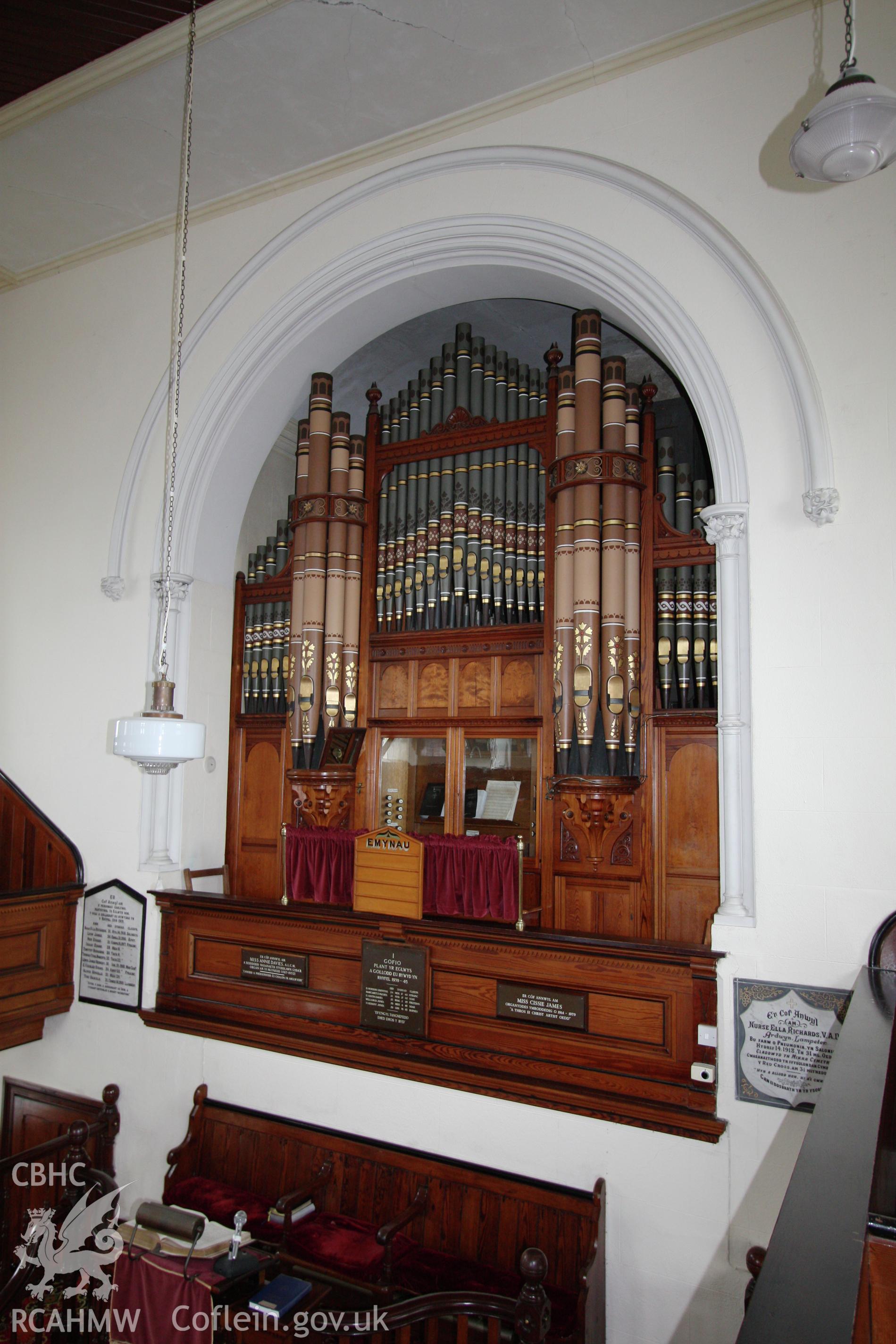 Soar chapel, detail of organ.