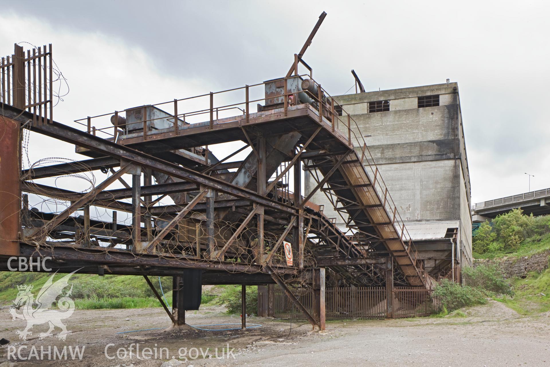 Silo conveyor shutes.