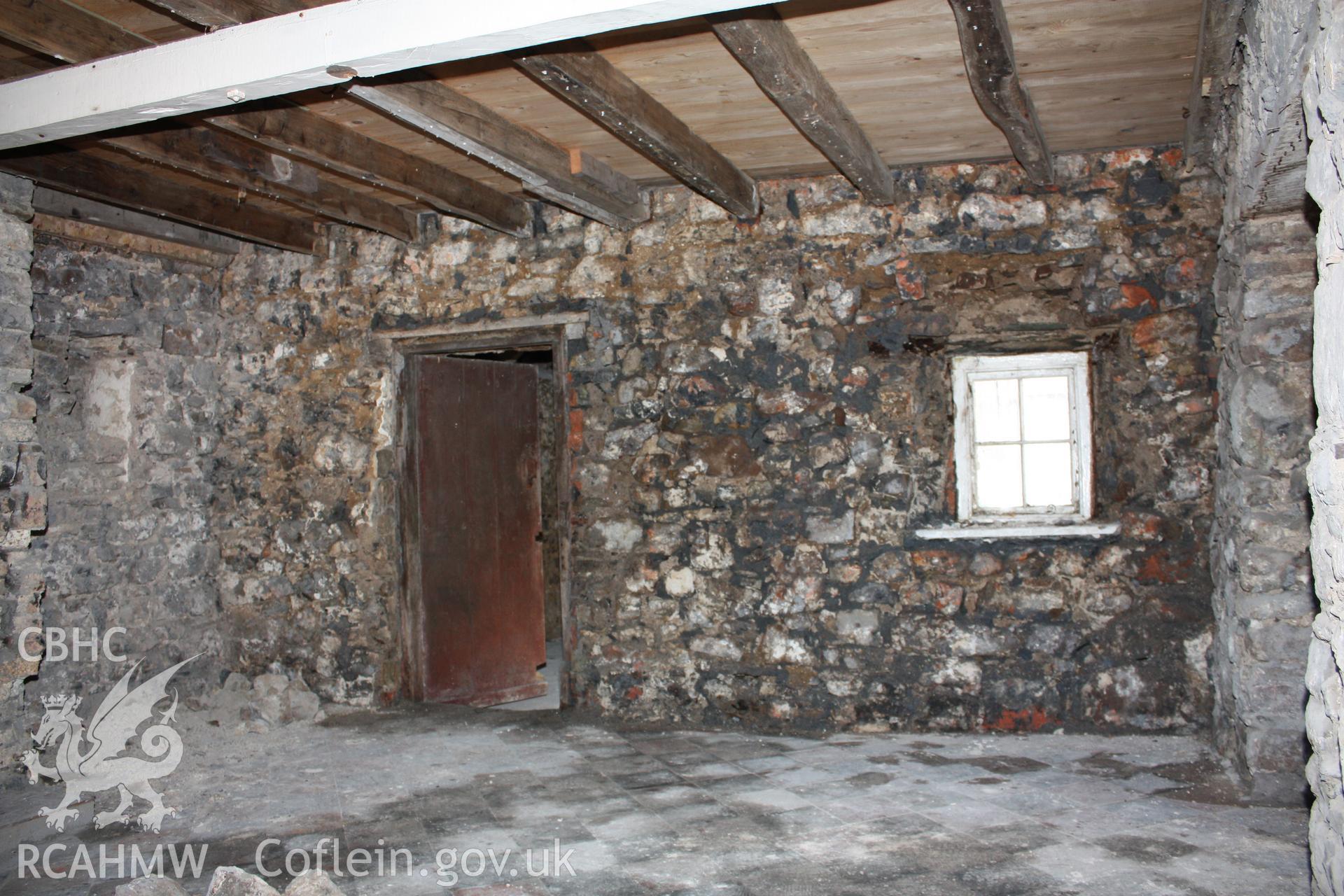 Parlour, doorway to wash-house/back-kitchen.