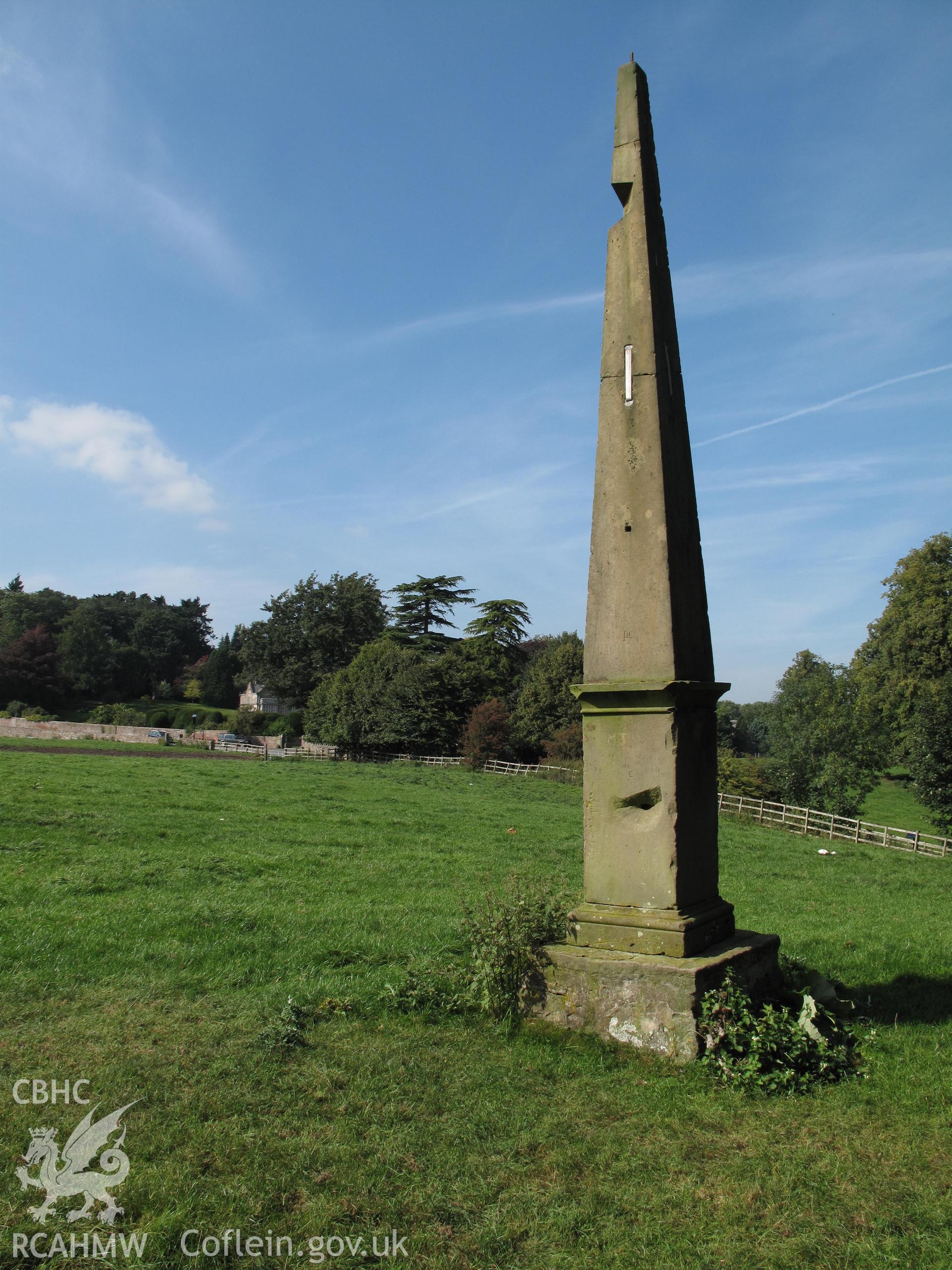 The Alleluiah Monument, Maes Garmon, from the southeast, taken by Brian Malaws on 3 September 2010.