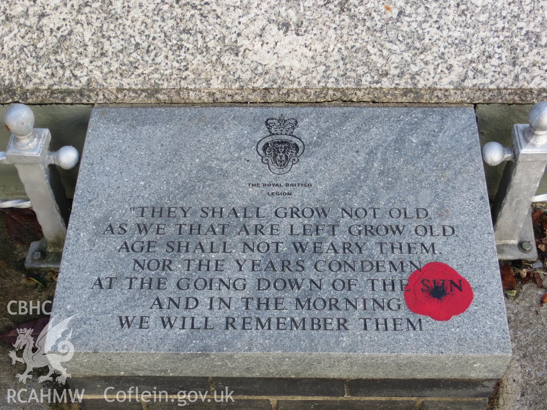 Recent commemoration.