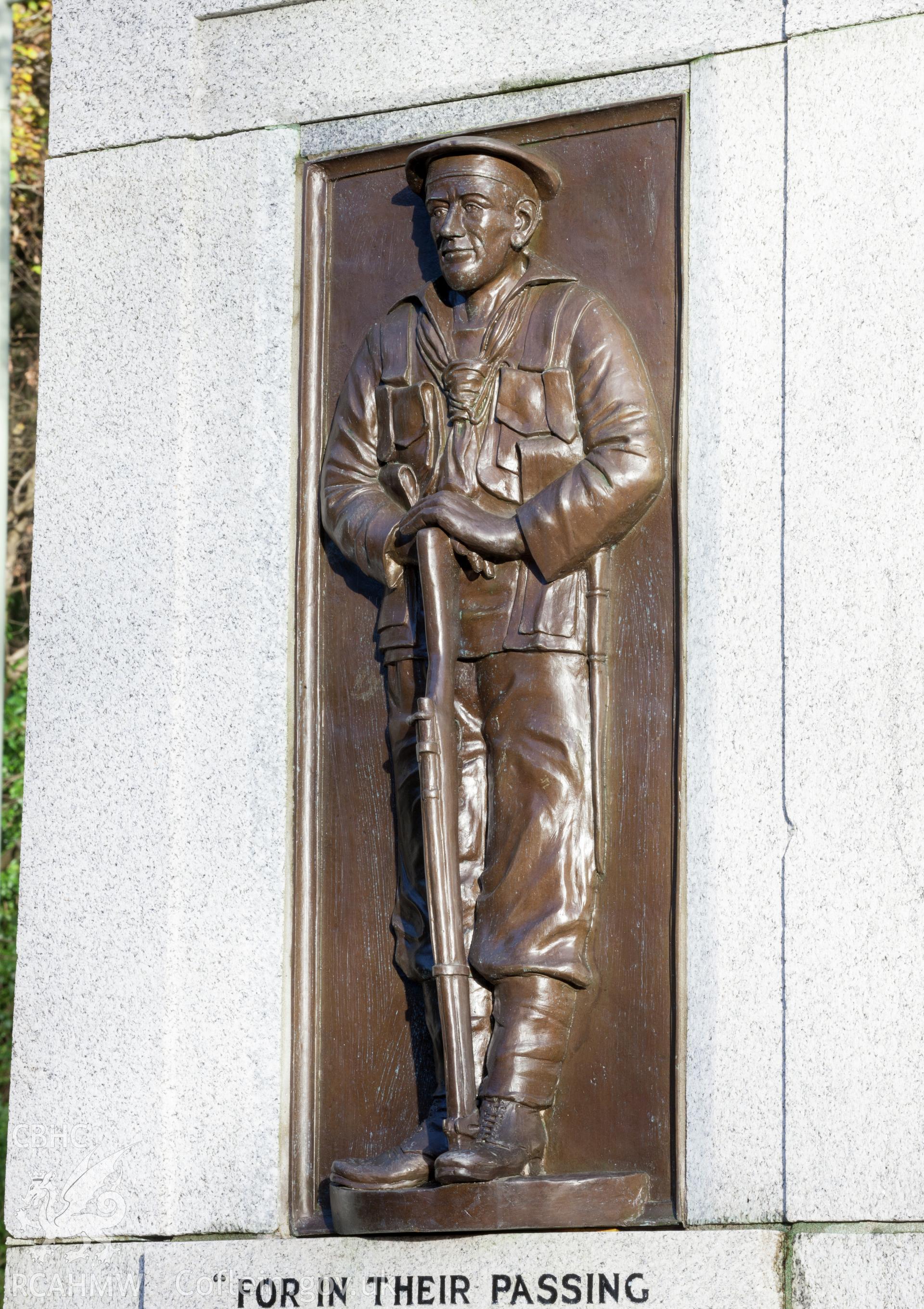 Oblique view of sailor