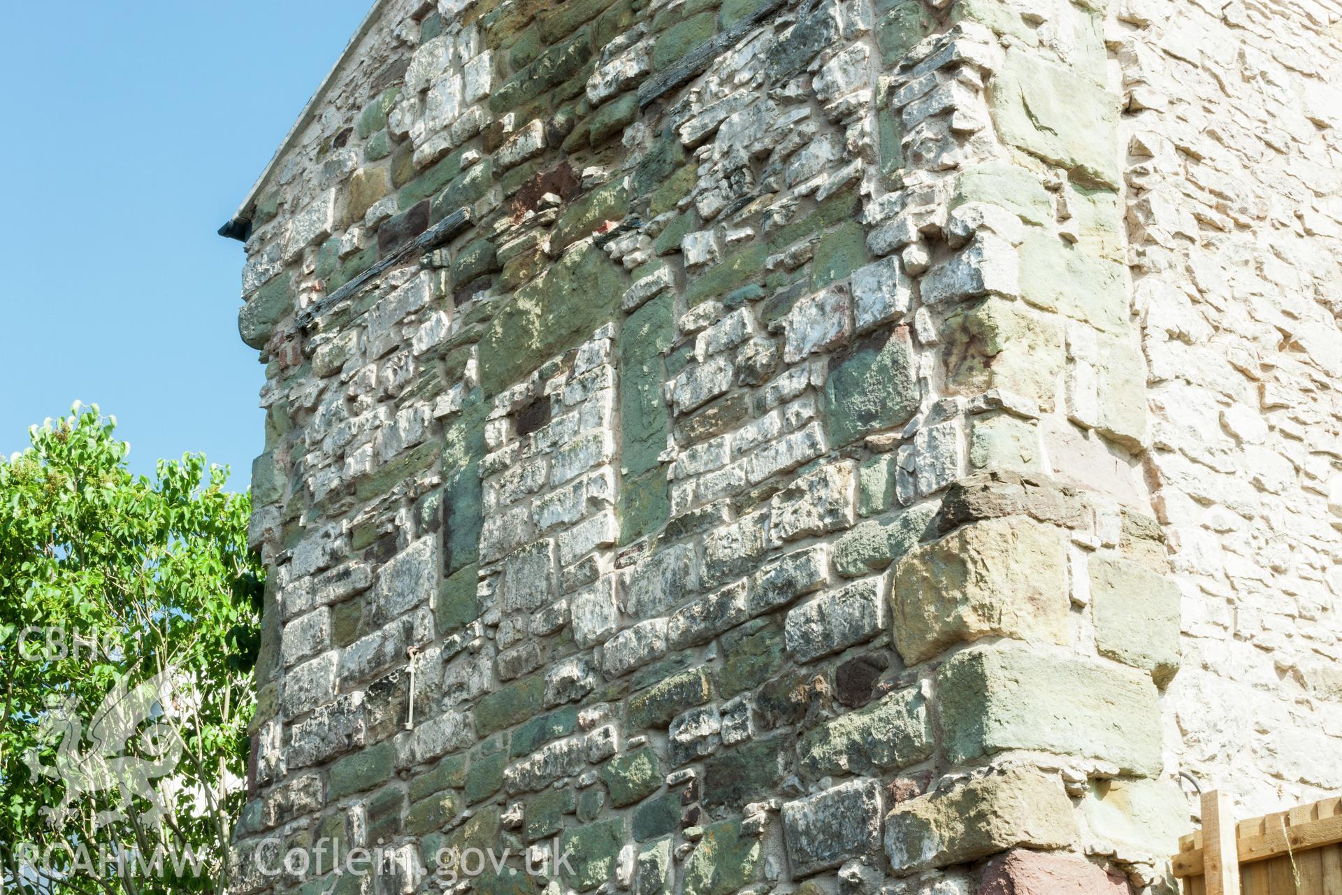 View, detail from the northwest
