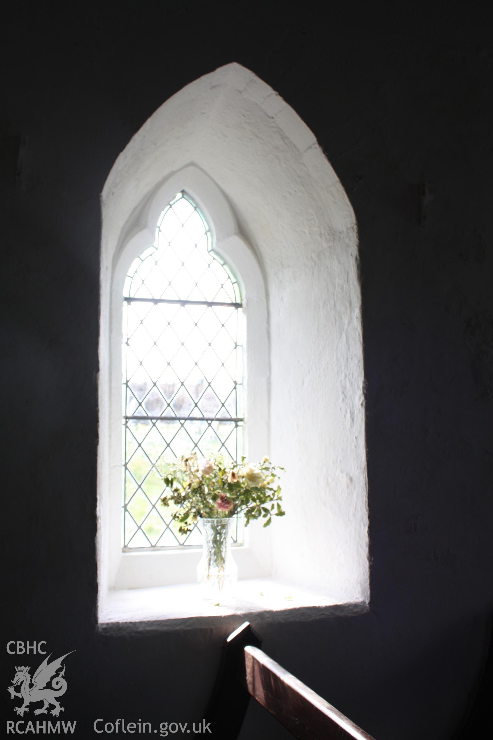 Detail of window in southern wall