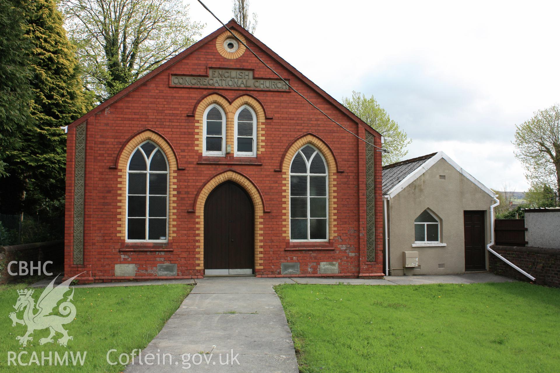 External; north-west elevation showing chapel and vestry building