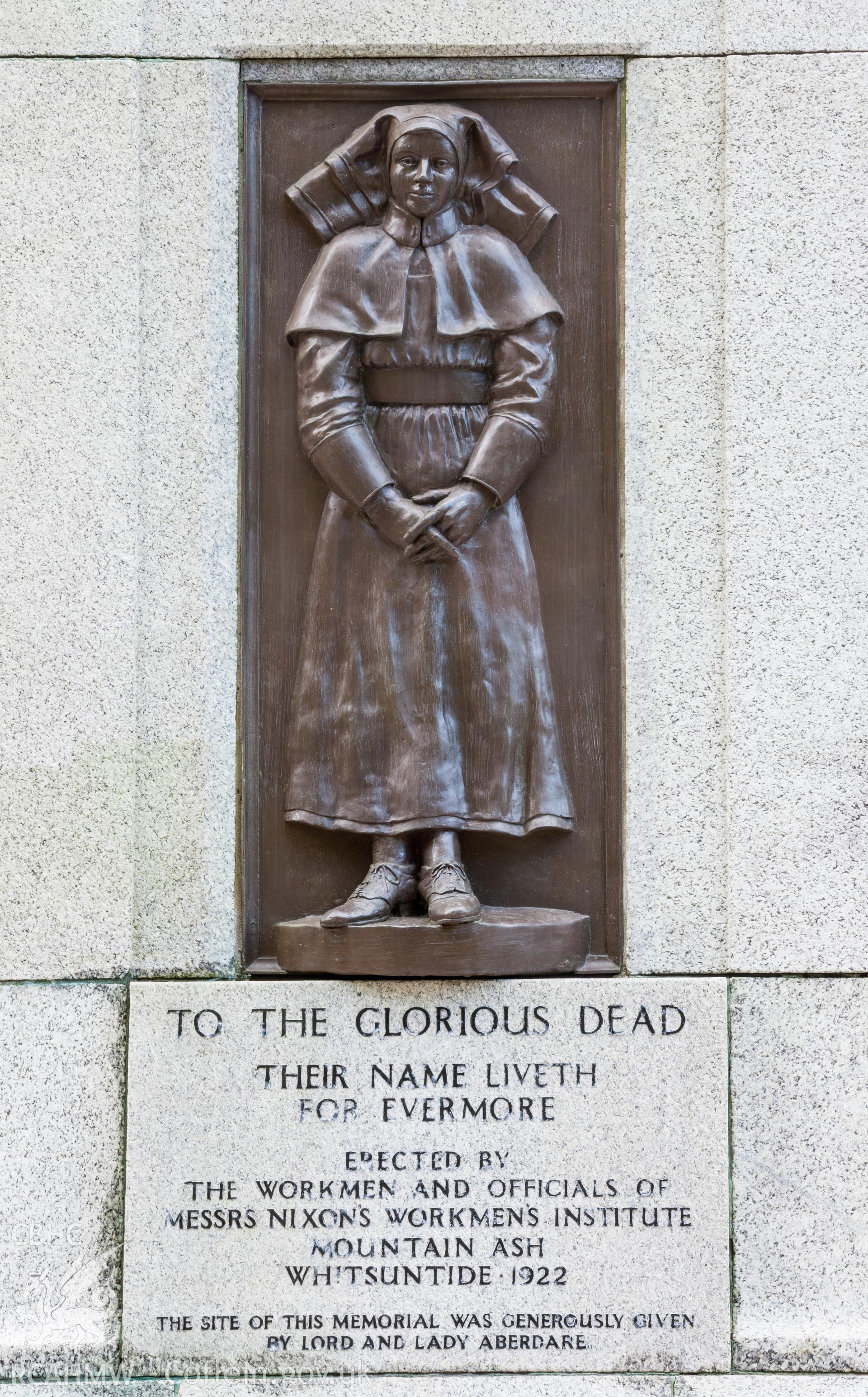 Detail of relief panel of nurse