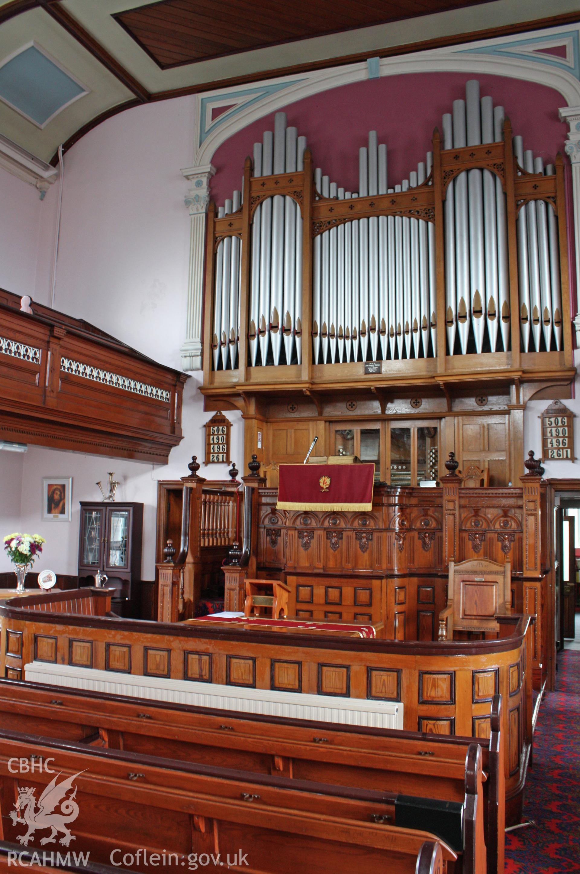 Internal; view of pulpit and organ