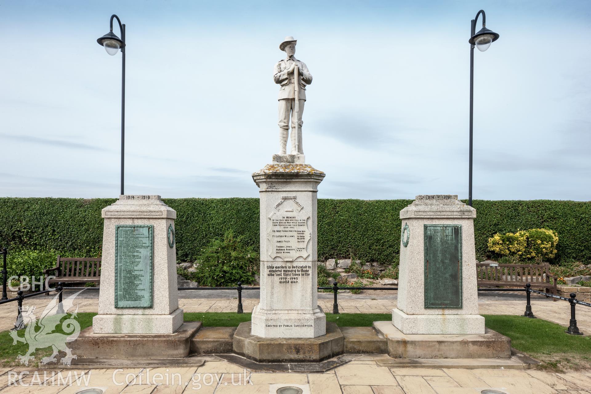 Statue and cenotaph from the southeast