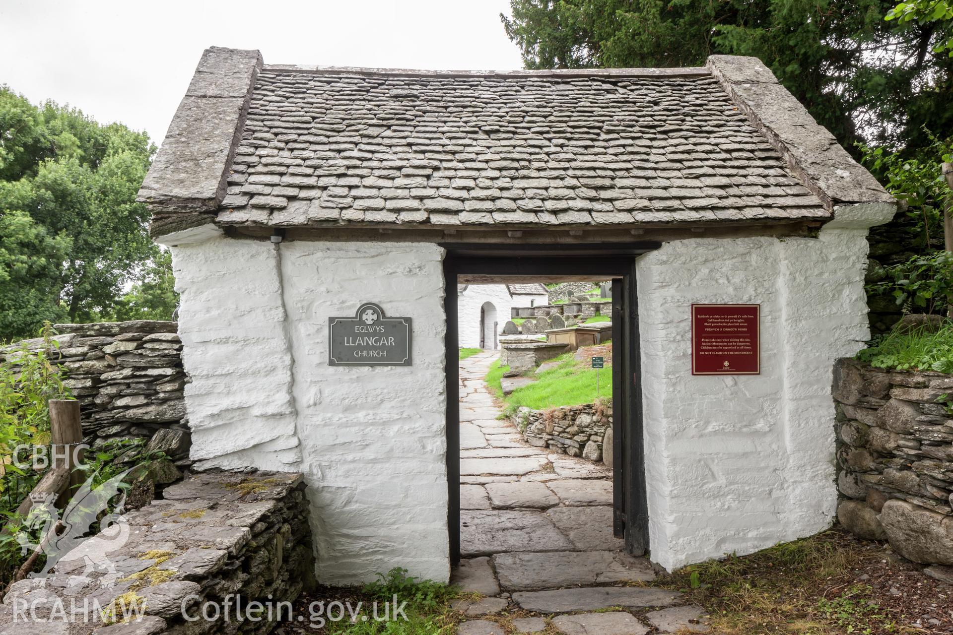 Lych gate viewed from the southwest