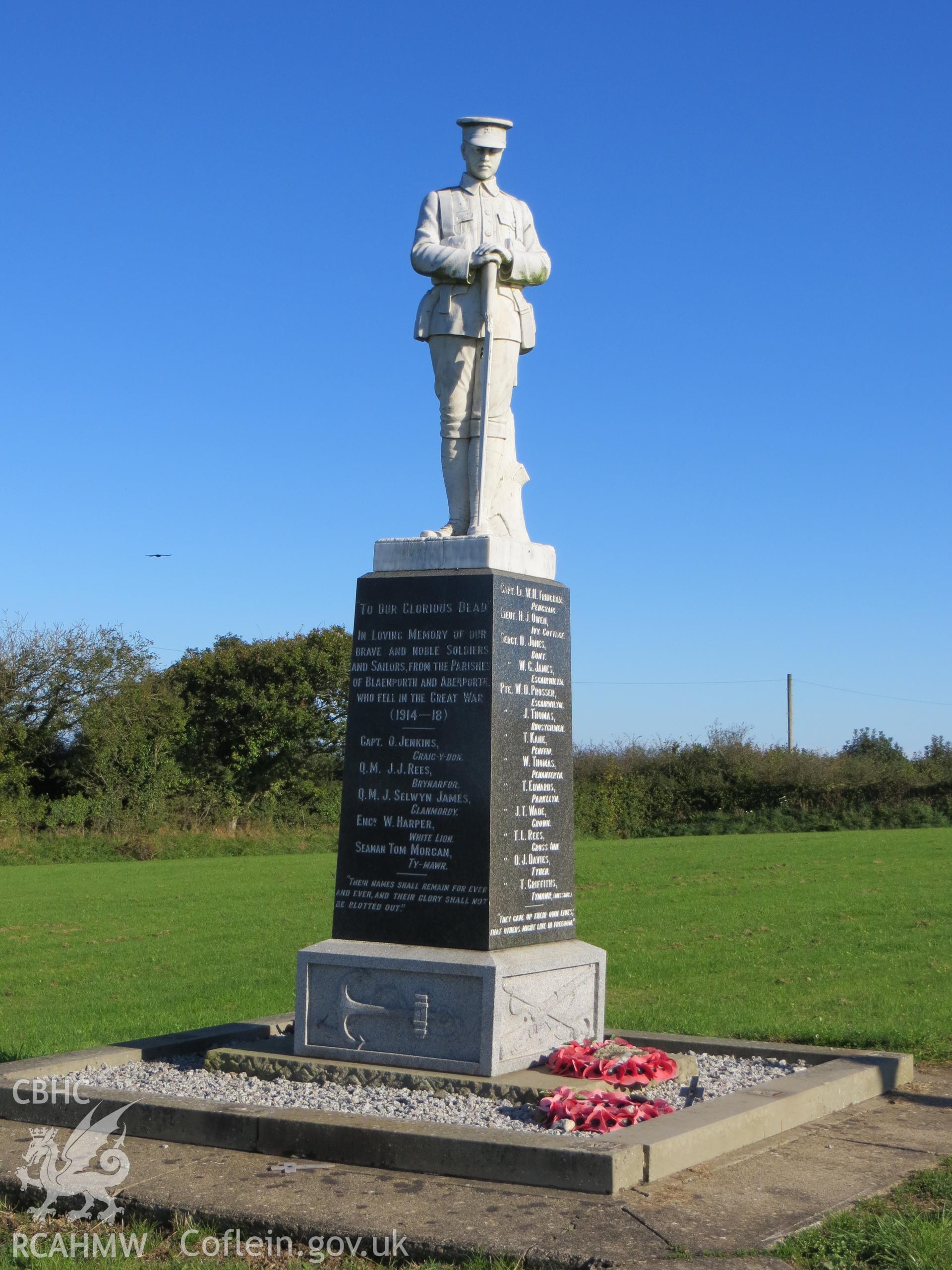 View from cemetery entrance.