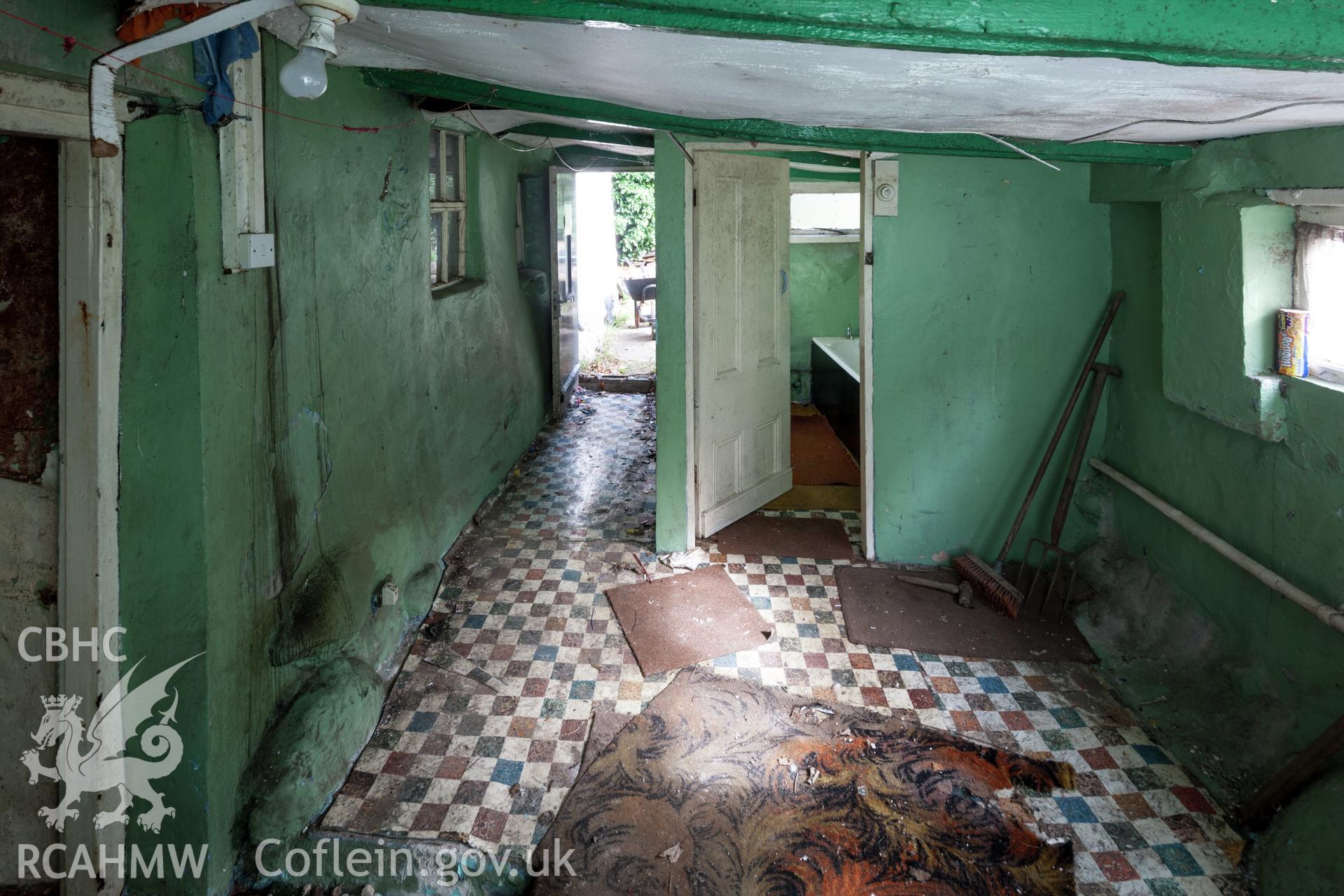 Interior of rear kitchen and bathroom extensions