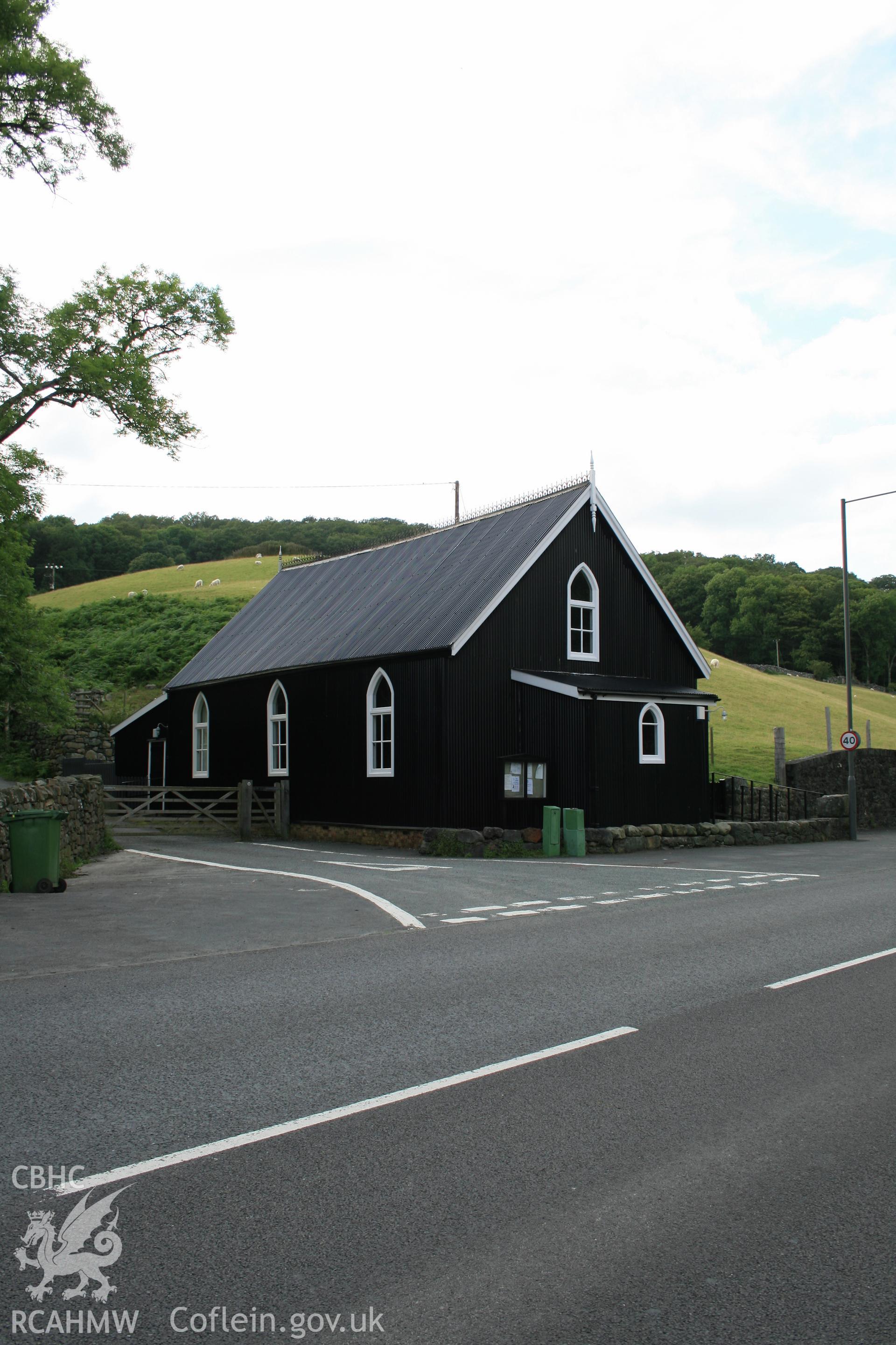 Mission Room, Ganllwyd, exterior viewed from the south-west