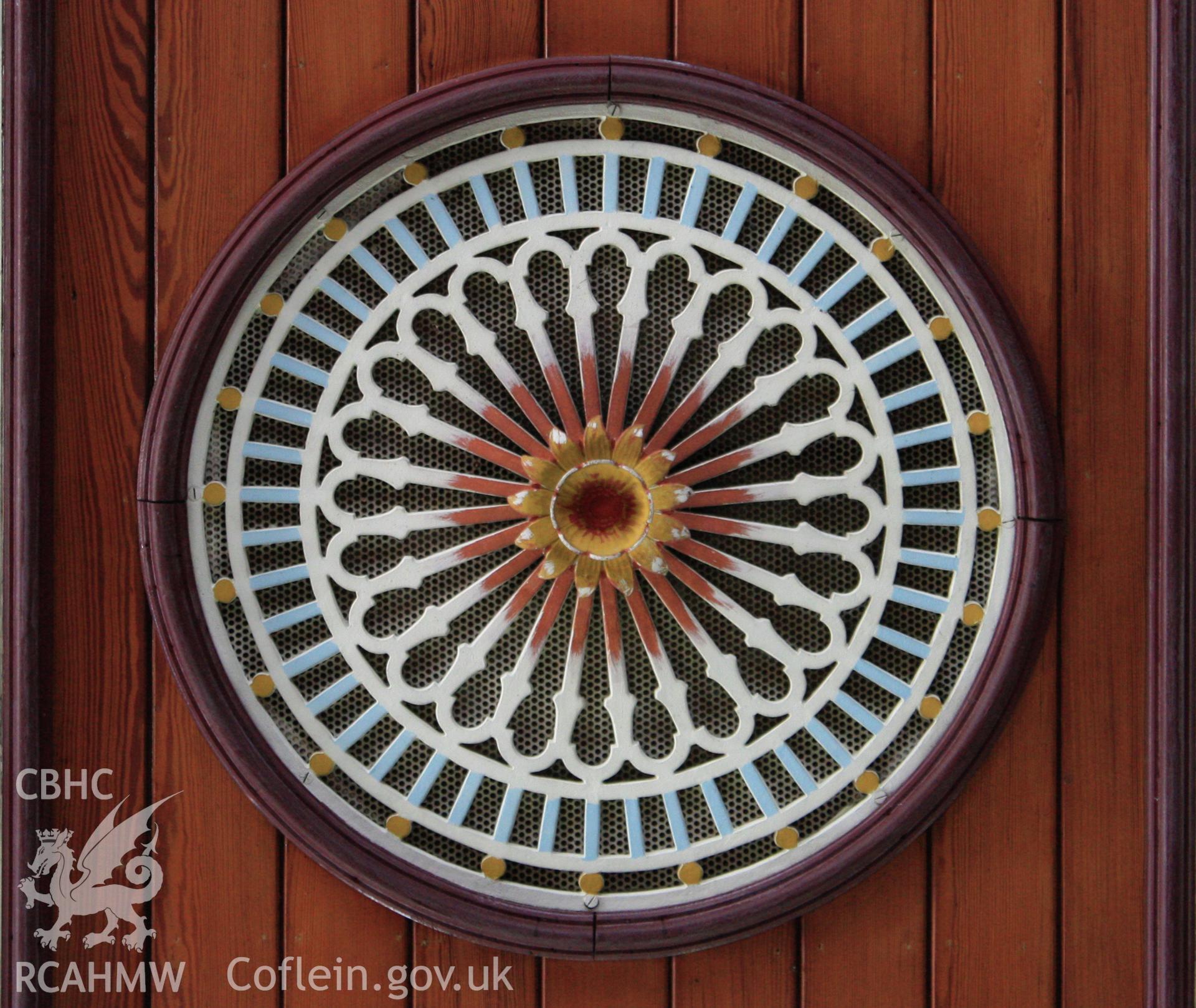Internal; ornamented ceiling vent