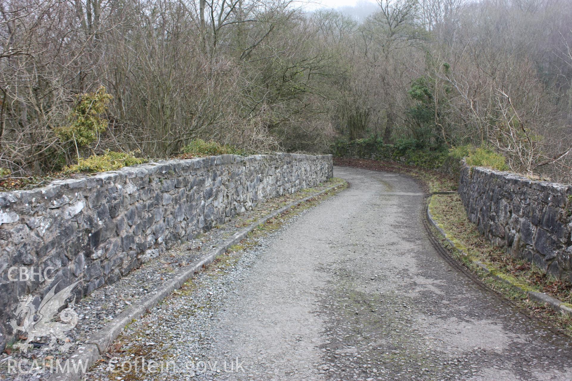 Road at Pen-y-graig, leading from former quarry offices into Froncysyllte village and ultimately to the Telford Road (modern A5).