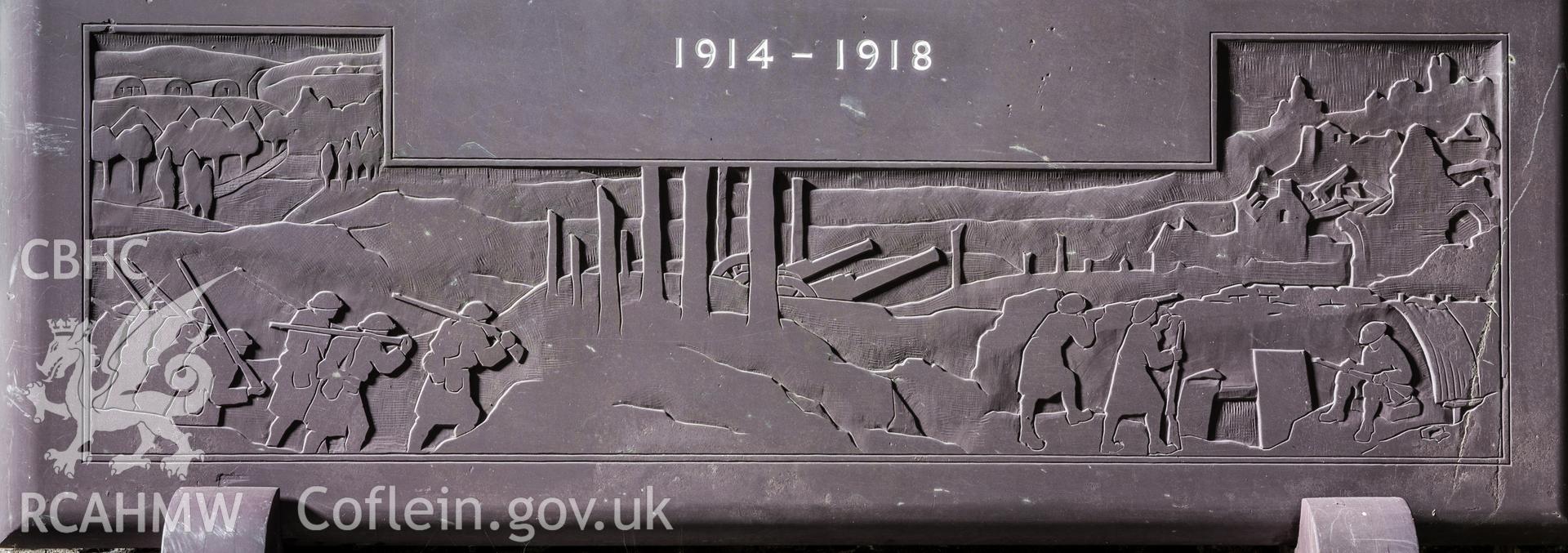 View of relief showing war in action