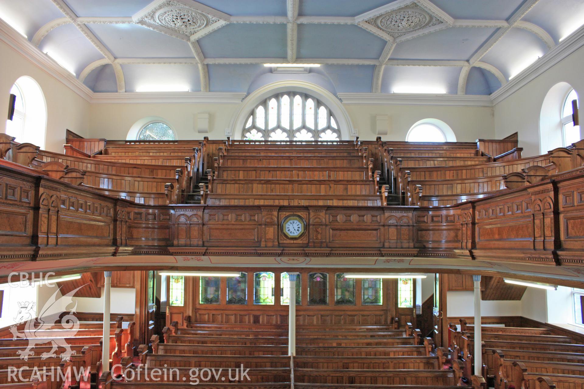 Internal; view of balcony from pulpit