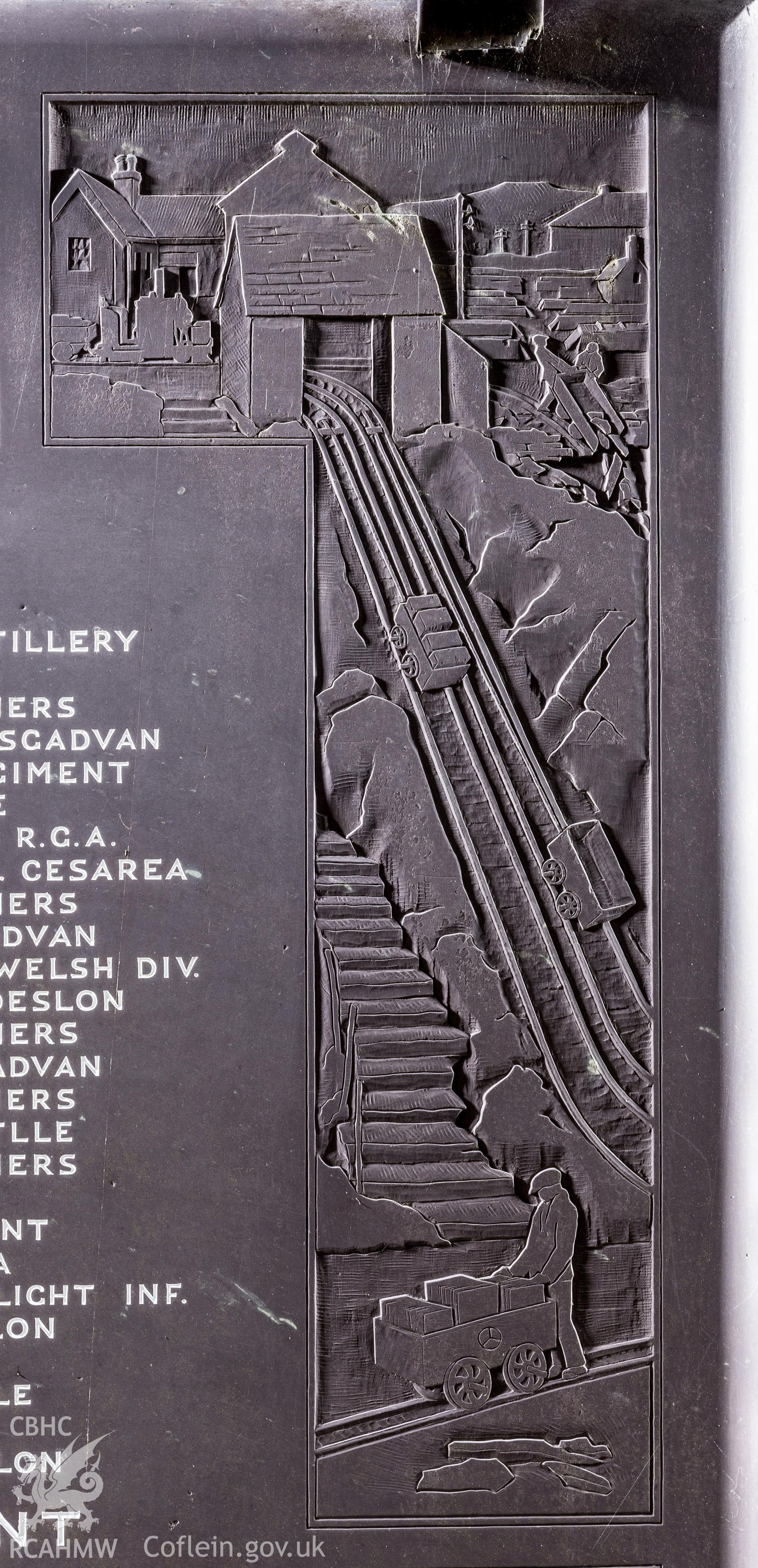 View of relief on right showing inclines