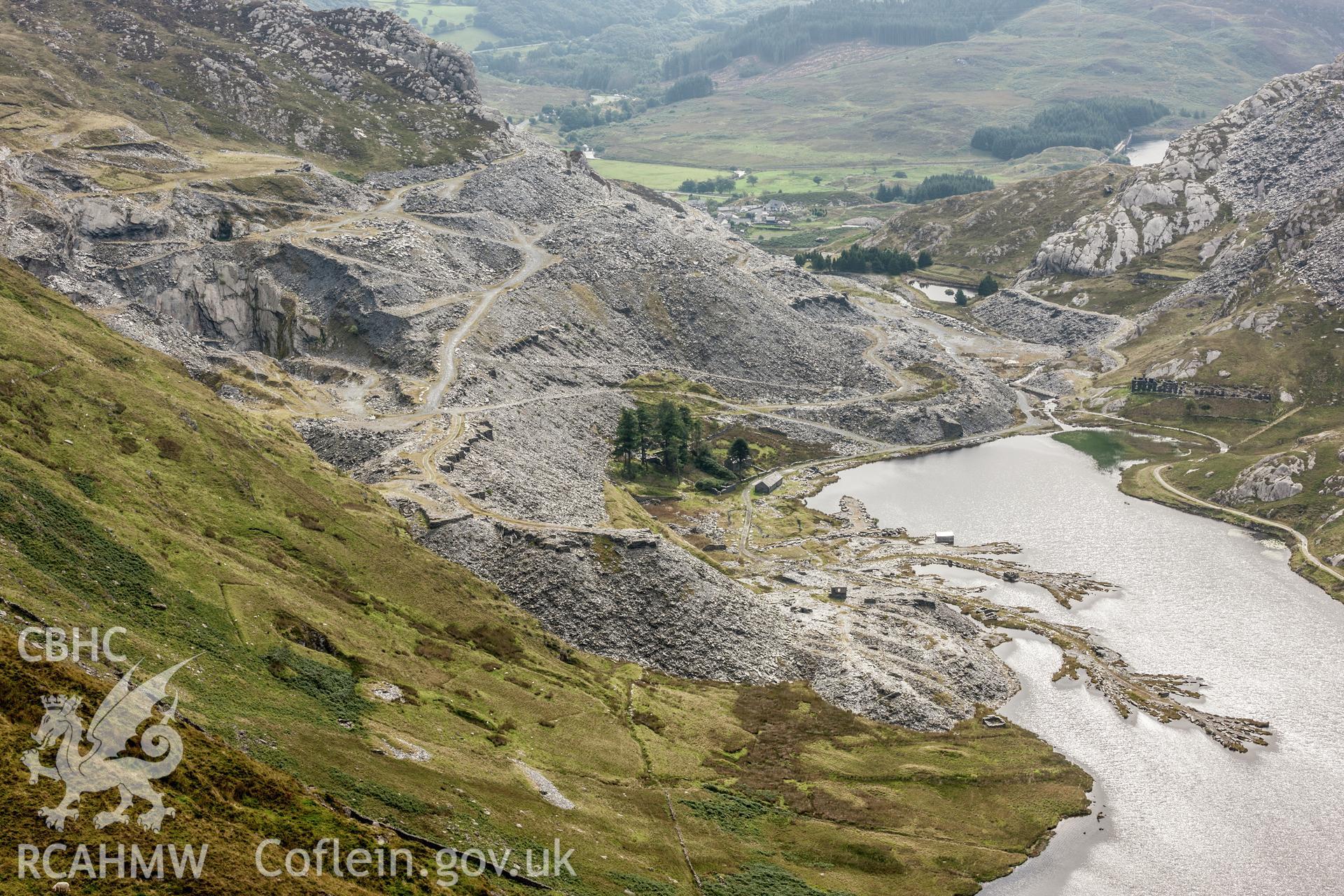 View of Cwmorthin quarry from the north