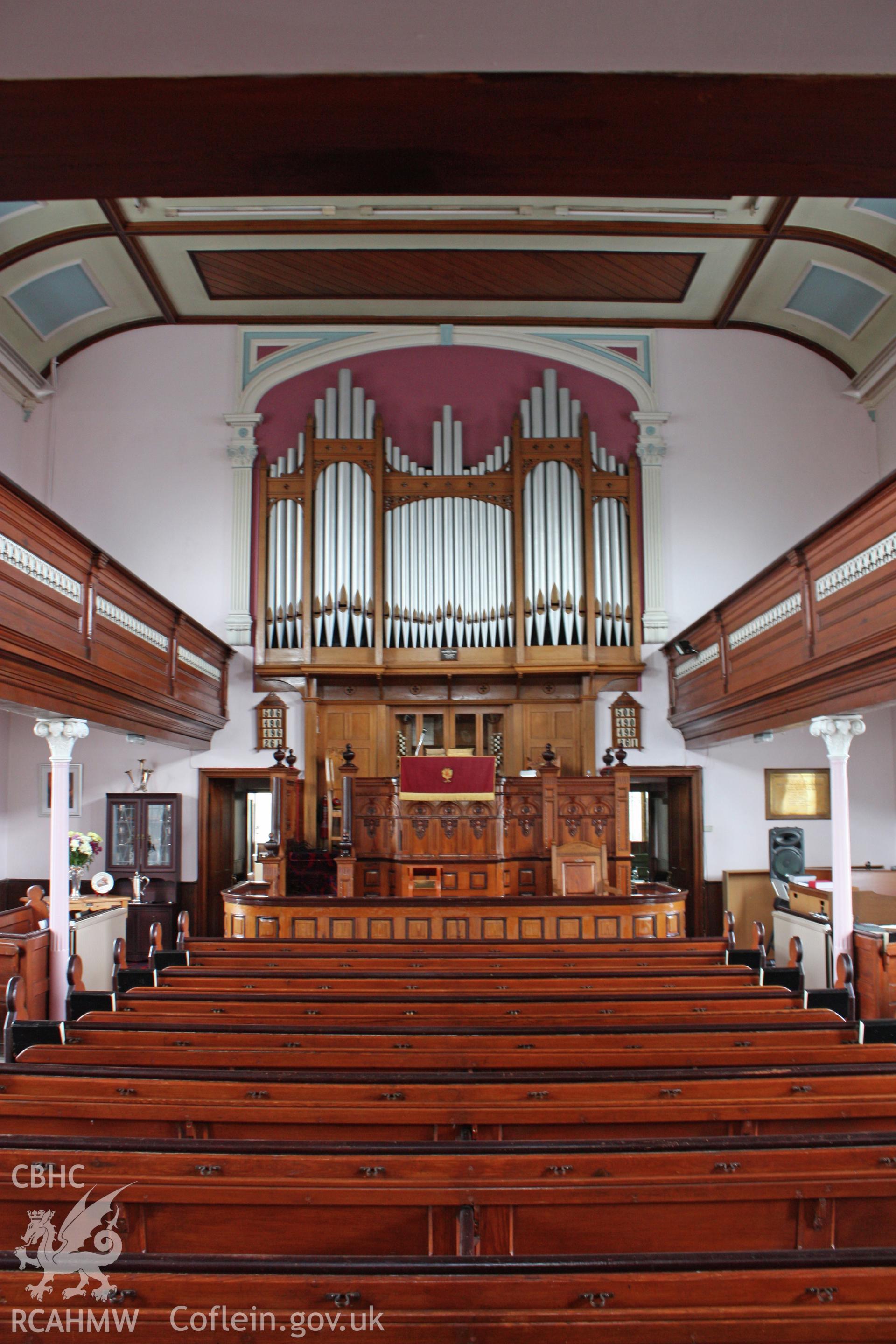 Internal; organ and pulpit fron ground floor