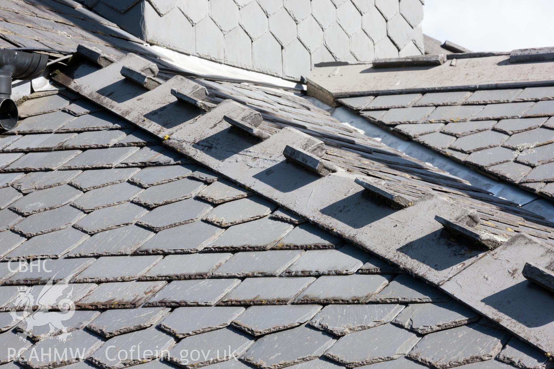 Detail of the Kellow patent ridge tiles