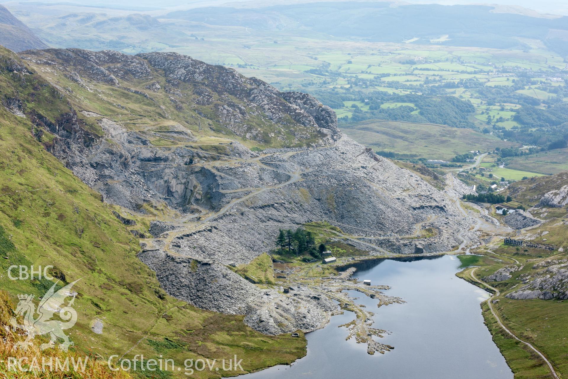 View of Cwmorthin quarry from the north