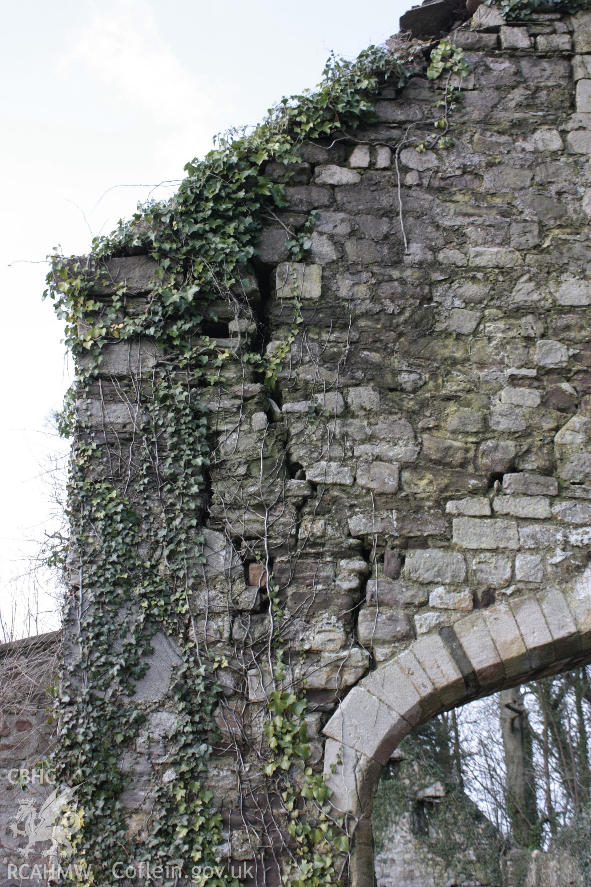 External; subsidence crack in east elevation