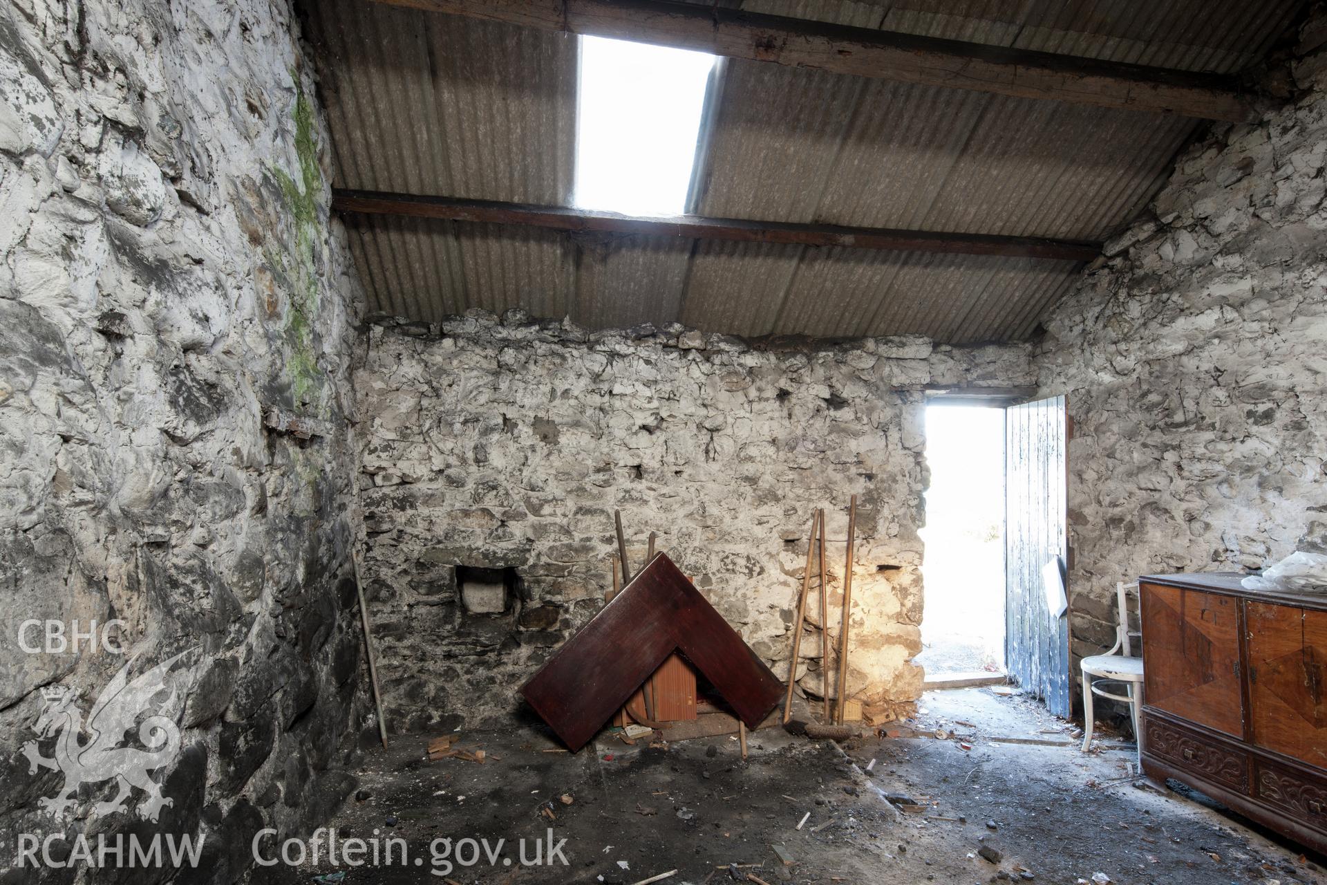 Interior of side building