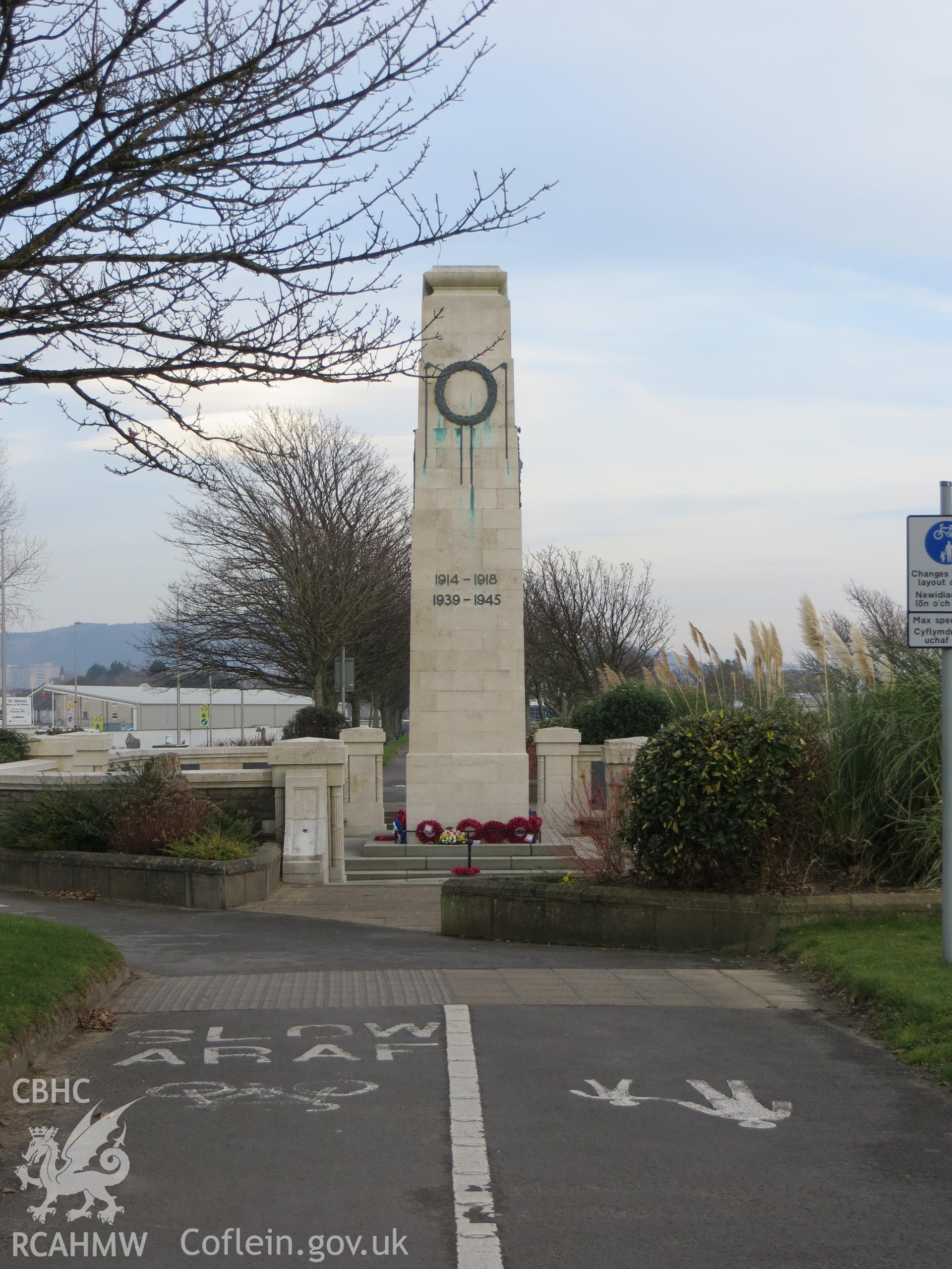 West side of monument.
