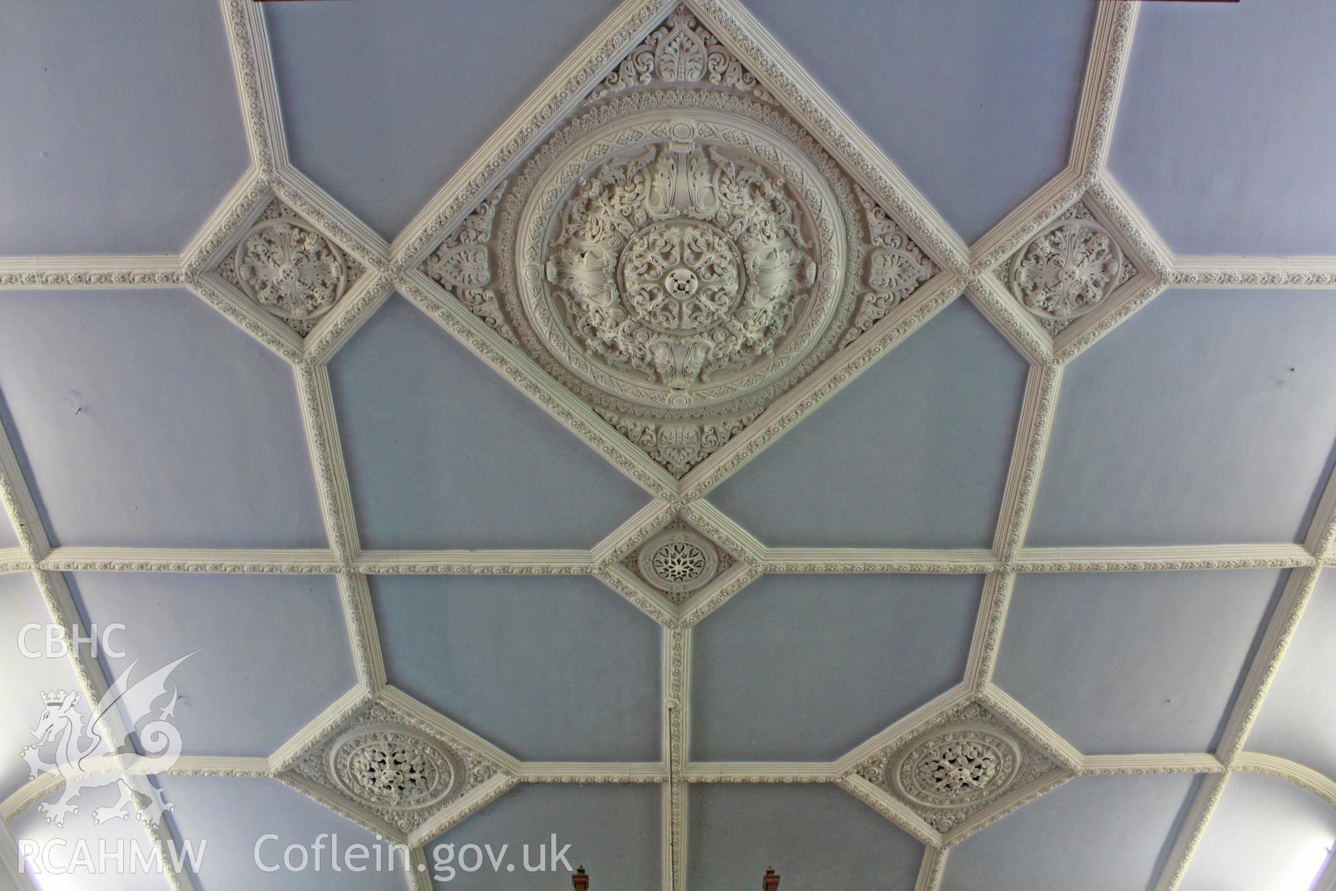 Internal; decorative ceiling plasterwork