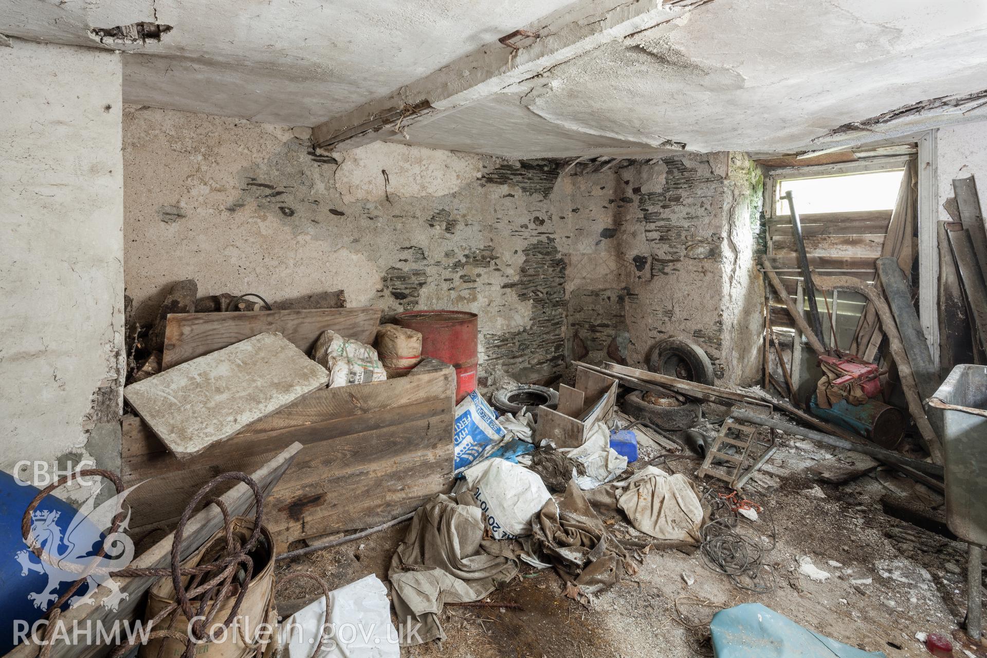 Ground floor, room to the rear of the later west wing.