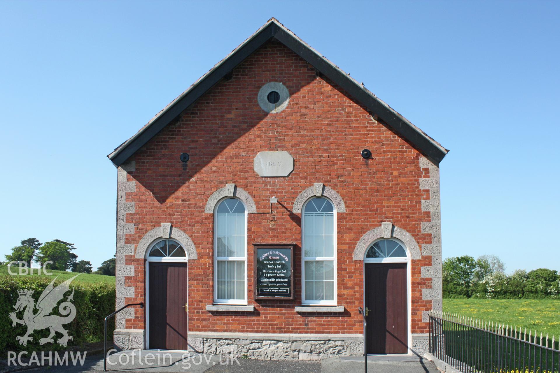 Brookhouse Chapel, Denbigh from the south