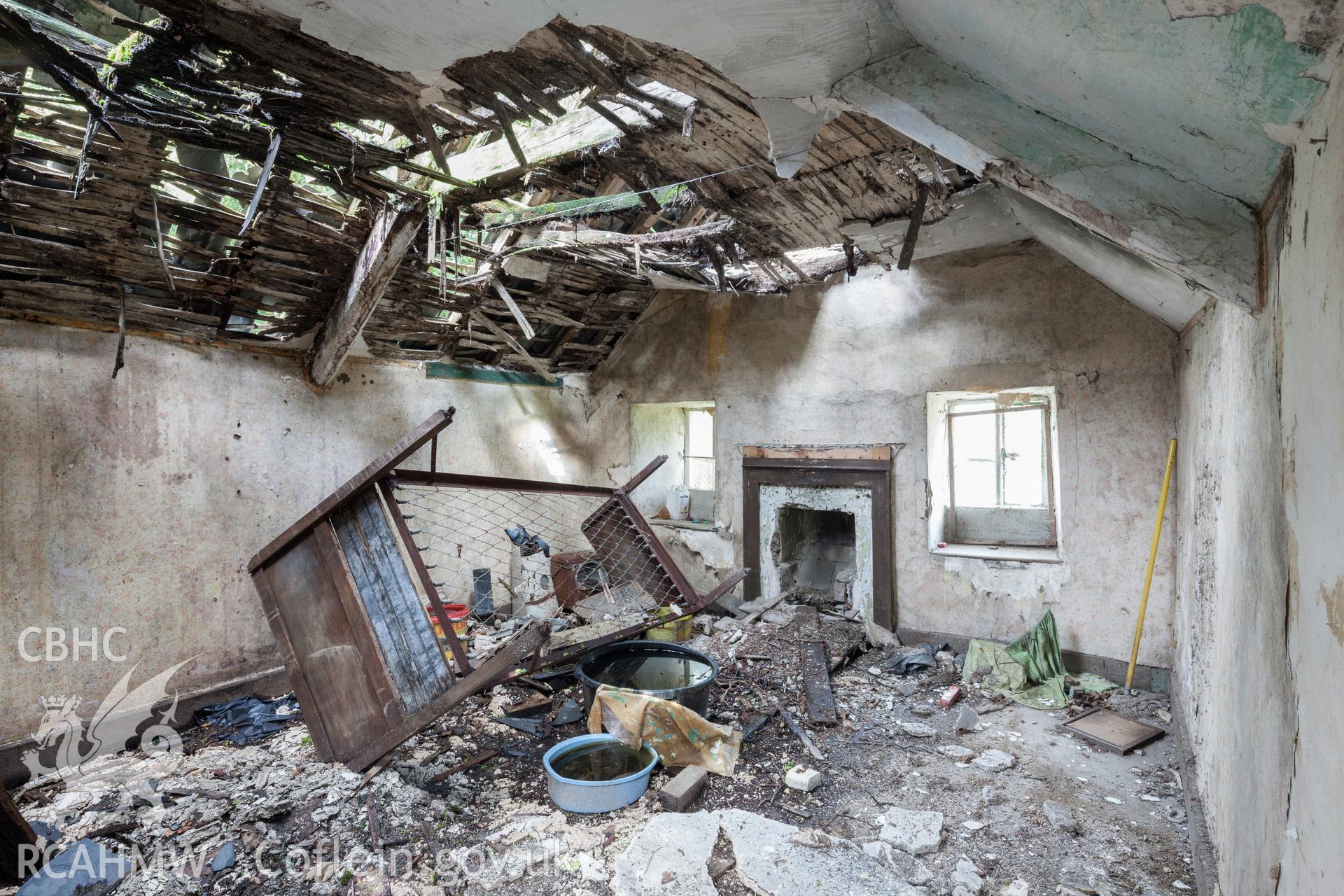 Bedroom on the first floor of the small north wing.