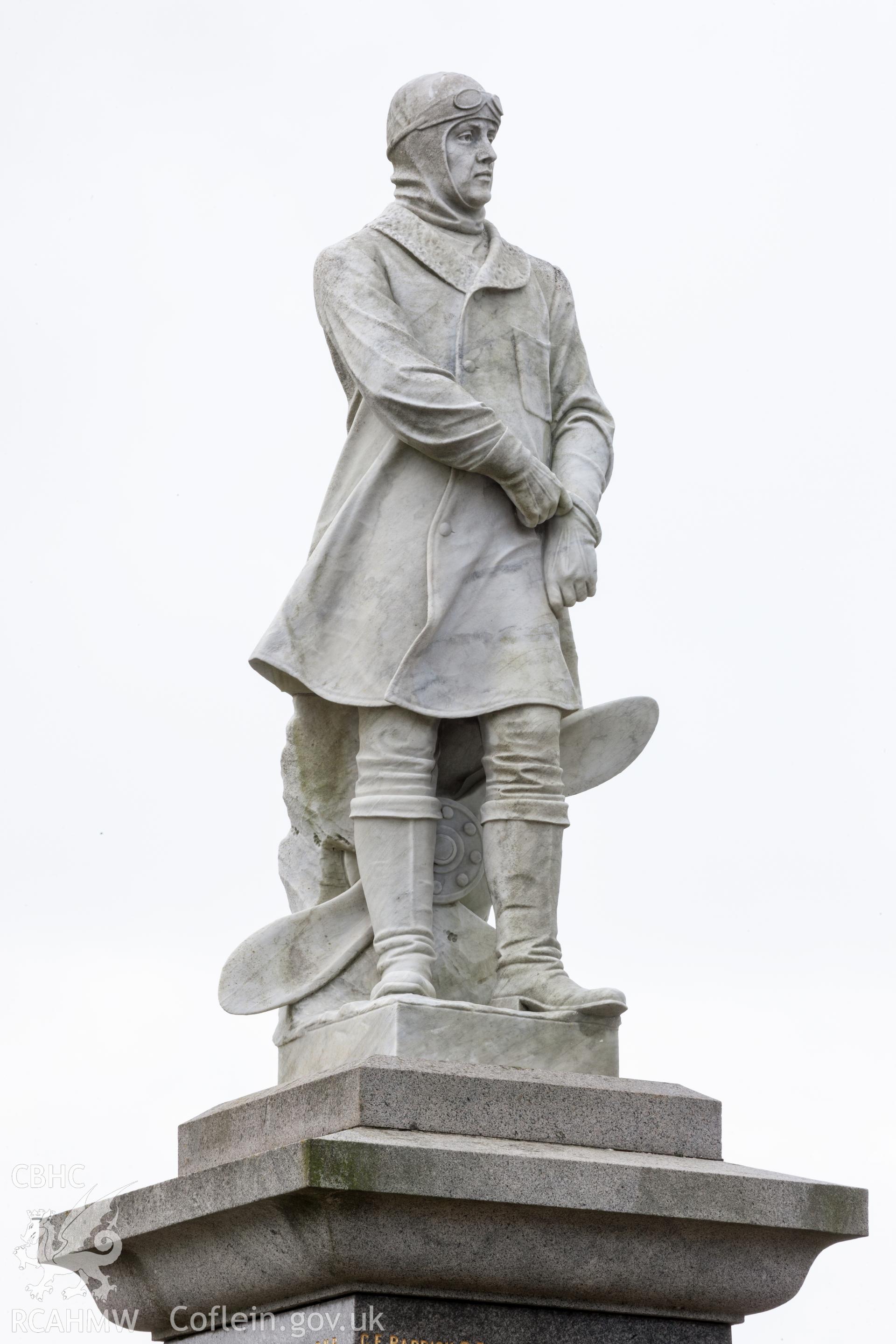 Detail of sculpture of pilot