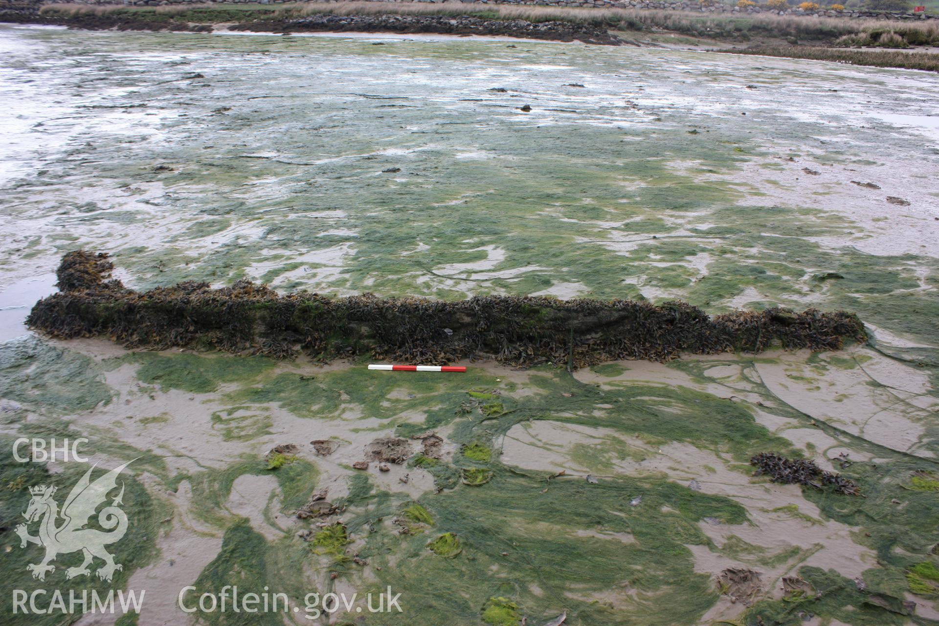 Disassociated timber (deck beam with carling slots?) lying to the north of the wreck (with photoscale)