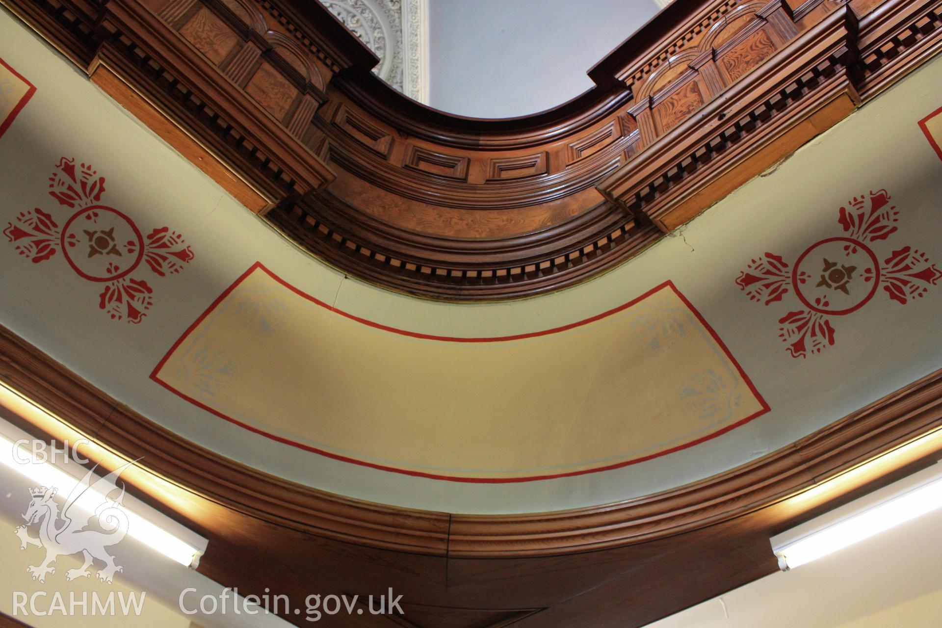 Internal; decoration beneath balcony