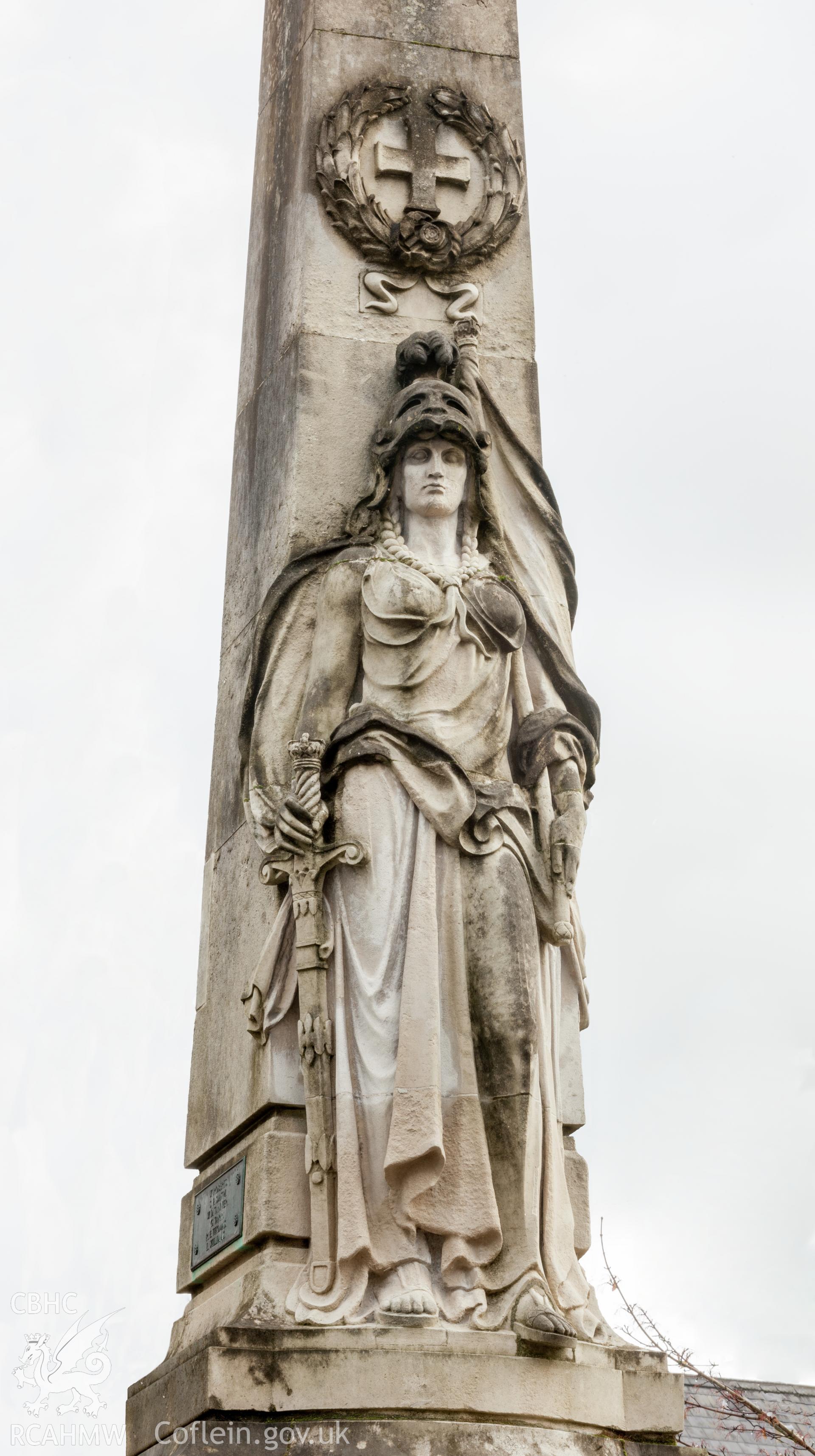 Detail of figure from the west northwest
