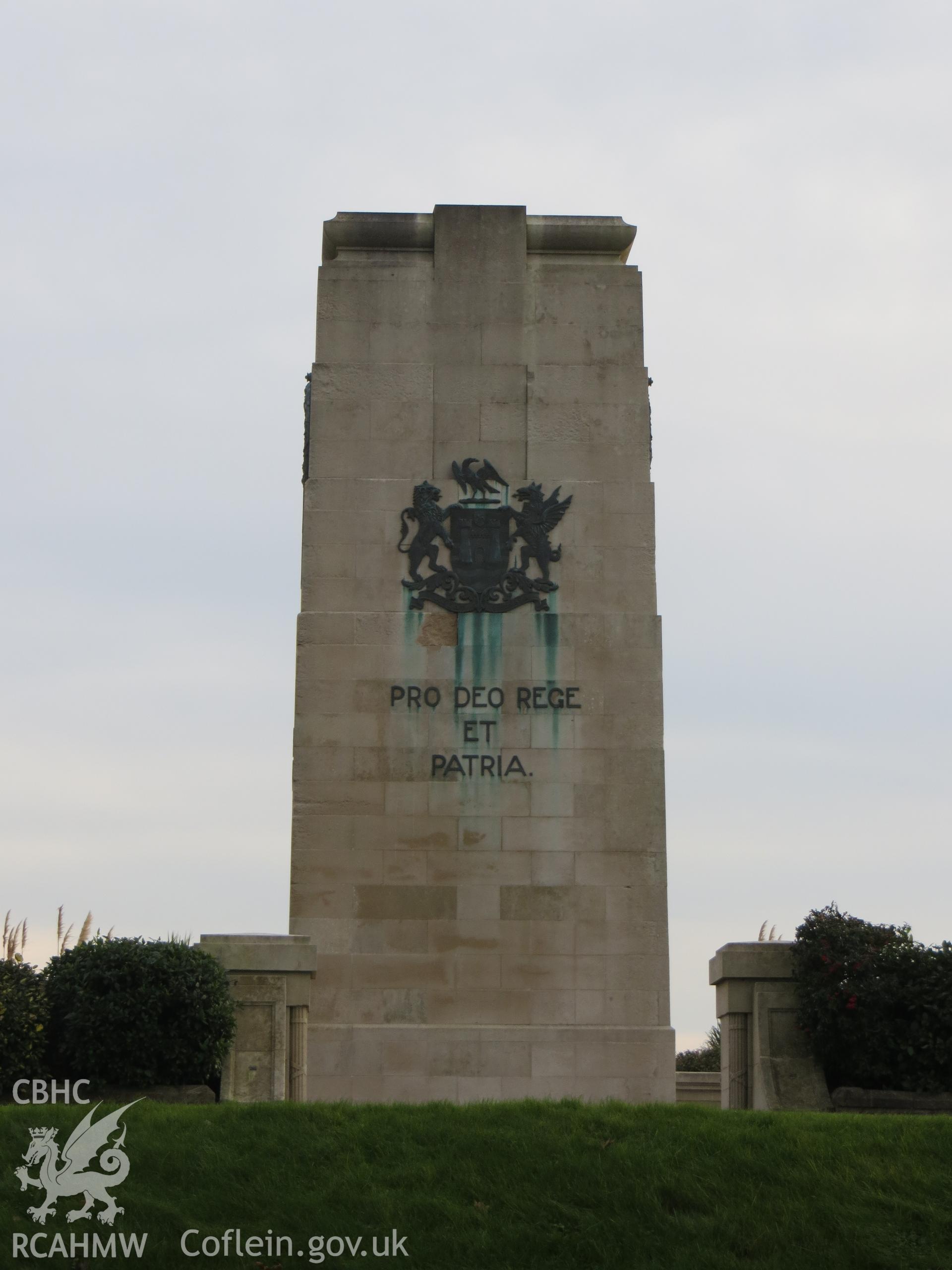 North face of monument.