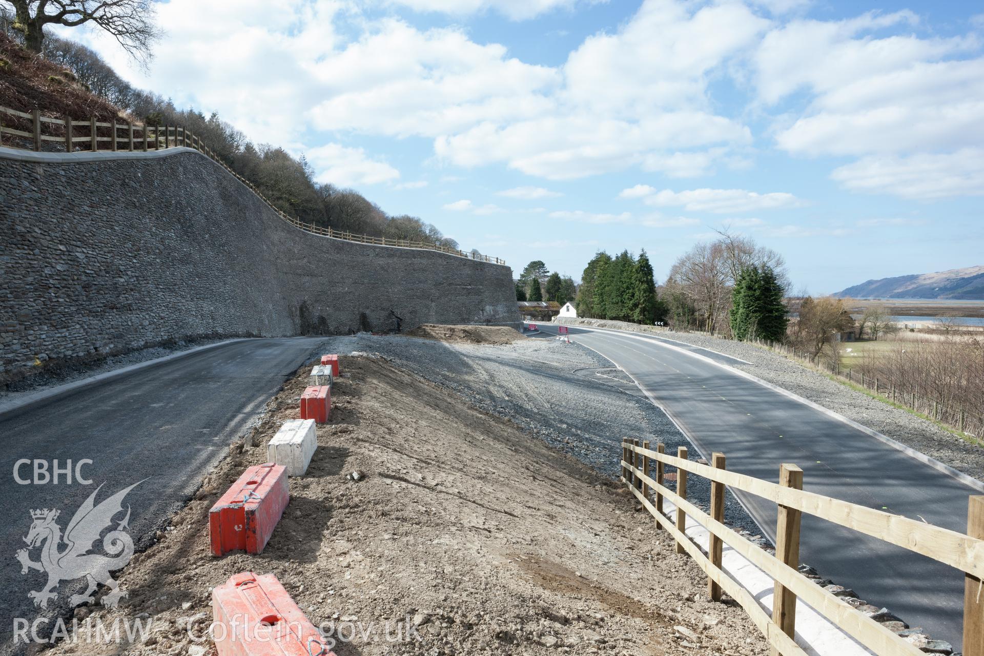 Garreg Farm area. Completed stonework on Hafod y Garreg access road from the northeast. (29/03/13)