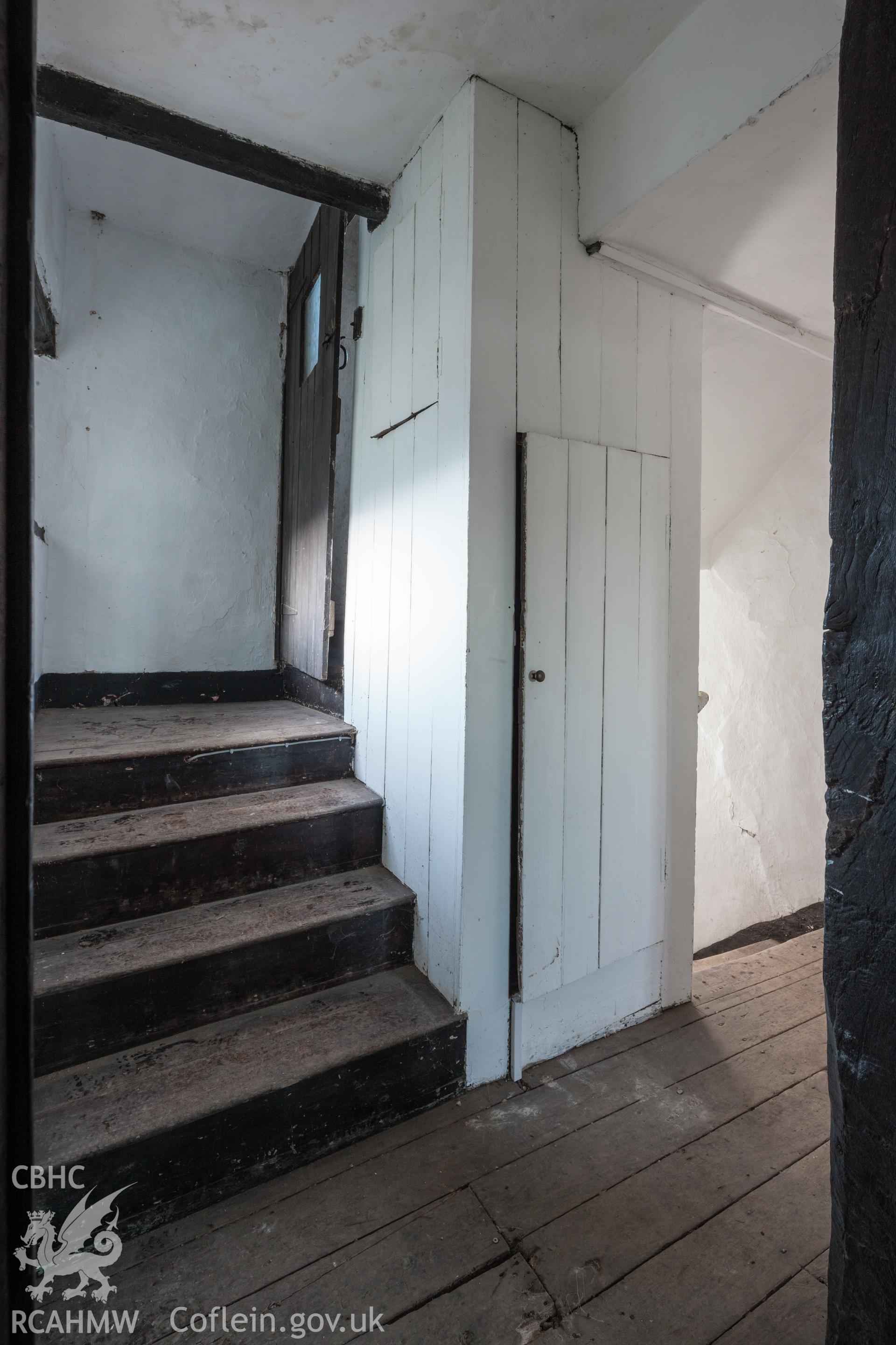 Stair tower from passage on first floor