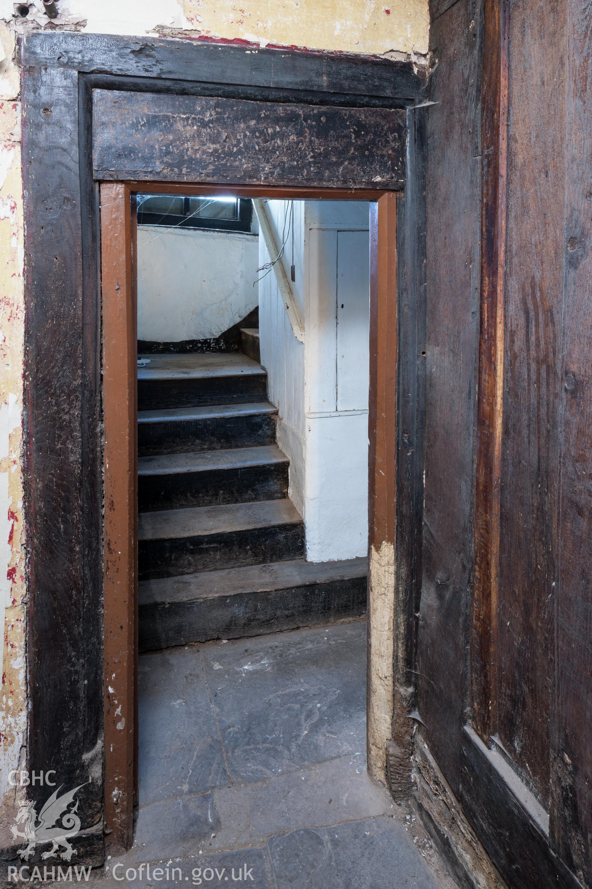 Doorway from passage to stair