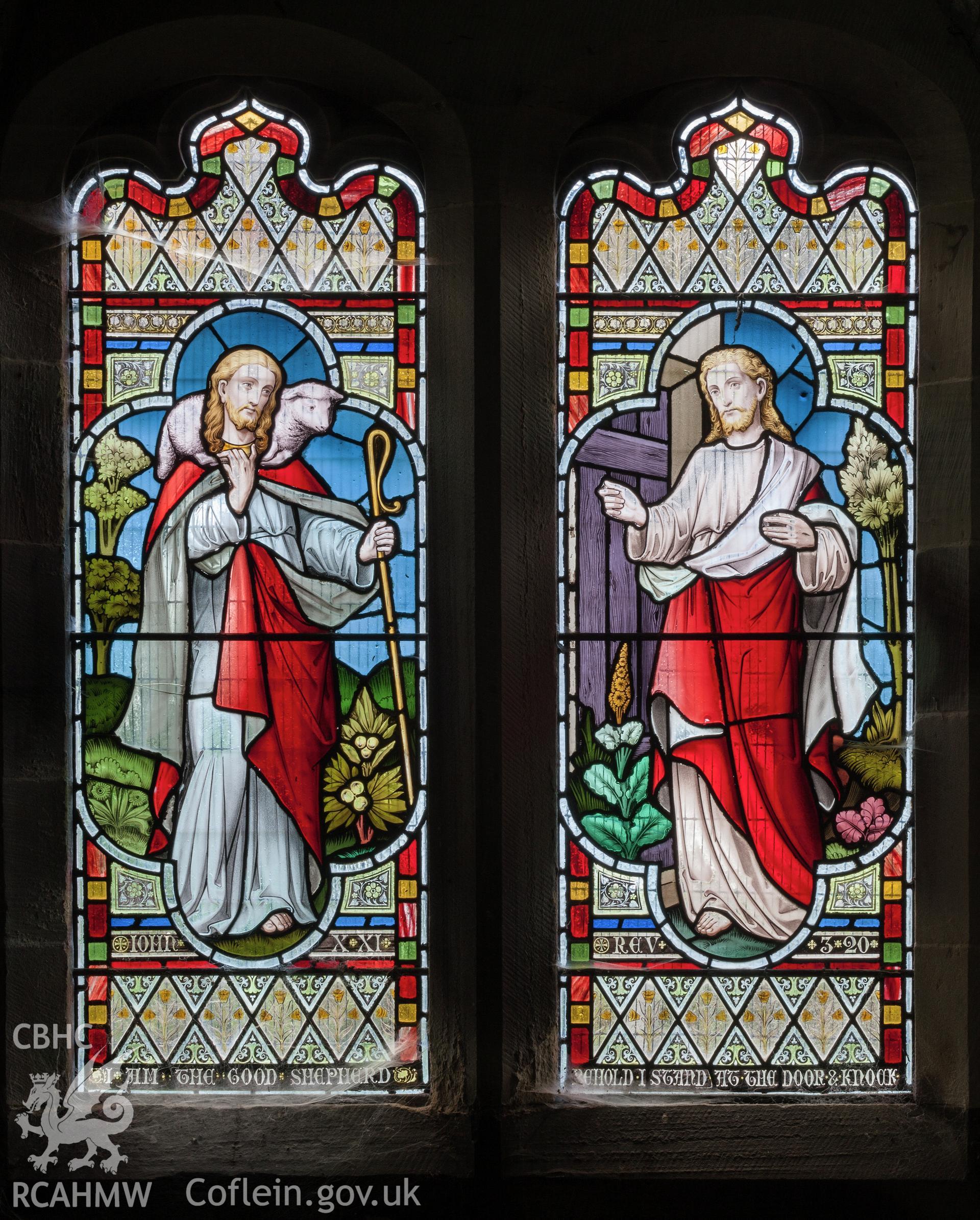 Stained glass, north chancel window