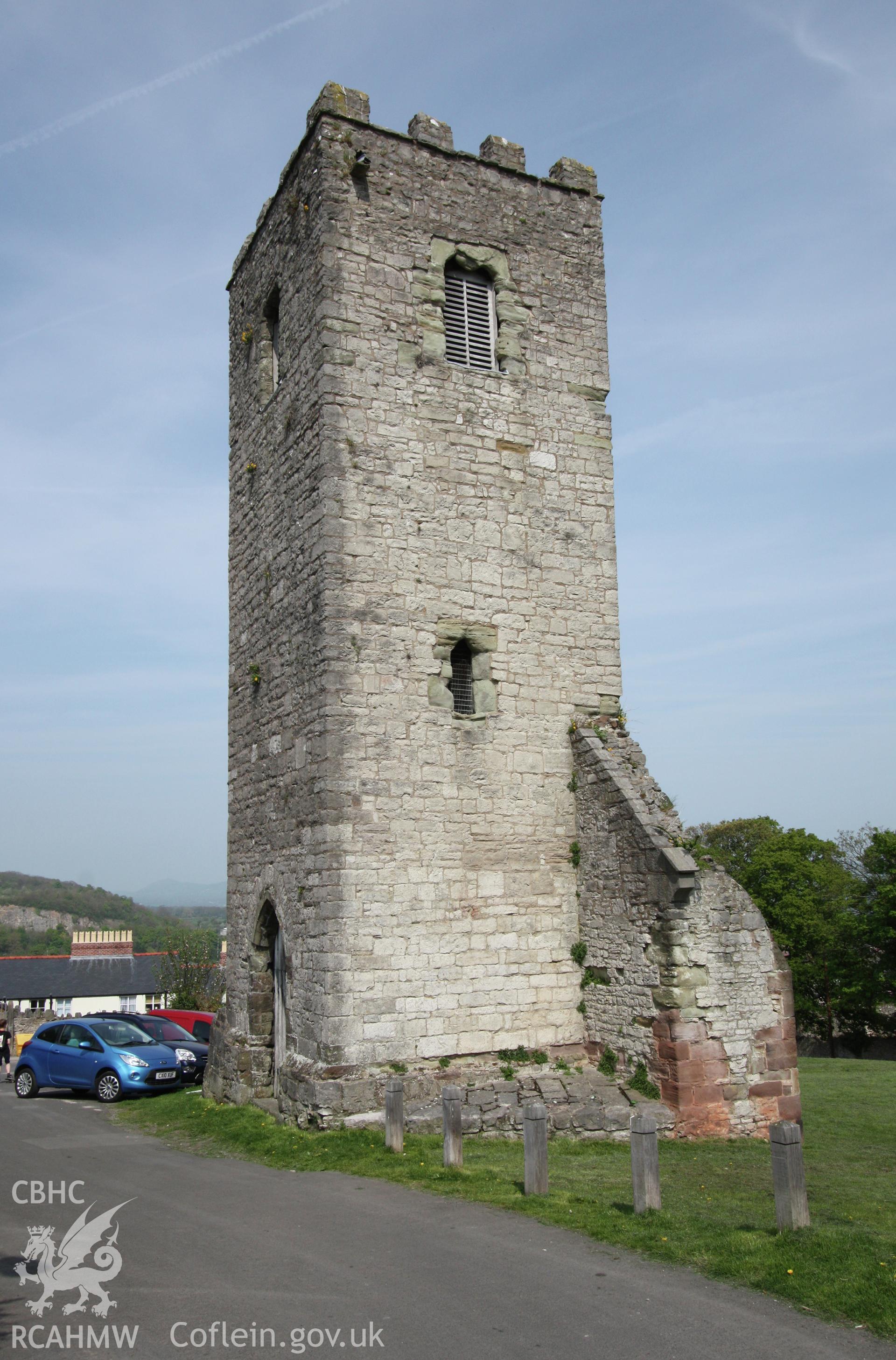 Remains of St Hilary's Church from the south-west