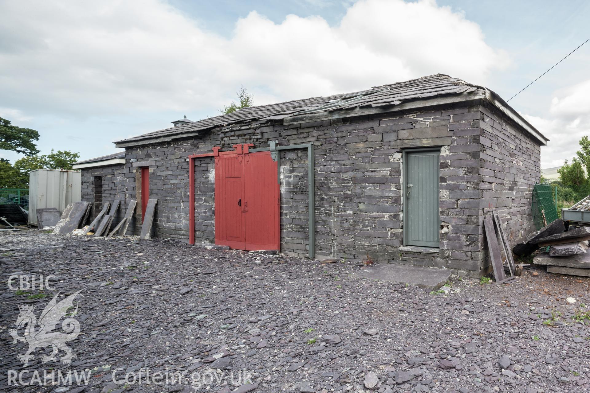 Waterwheel building from the southwest
