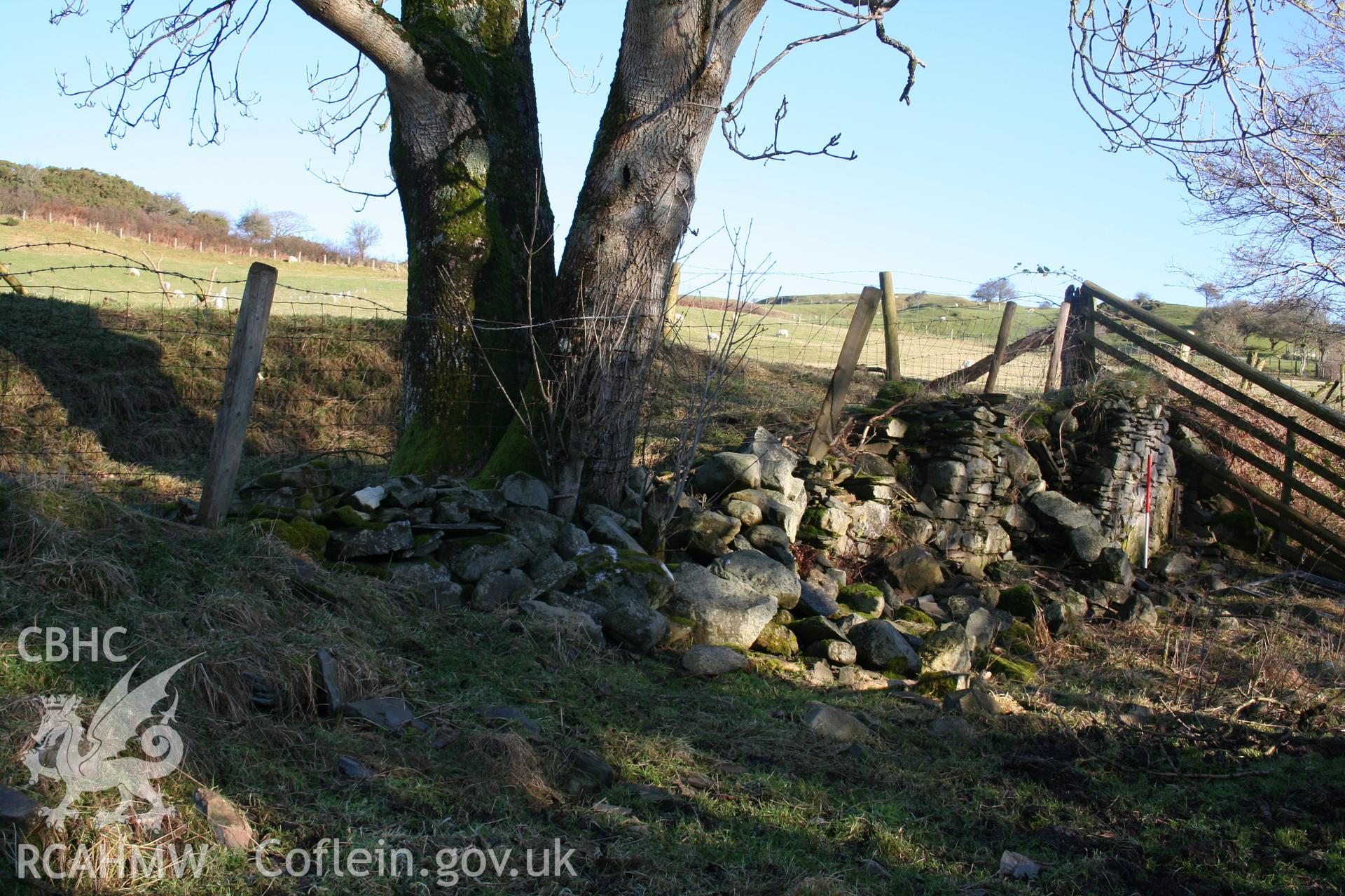 Reduced north wall; 1m scale.