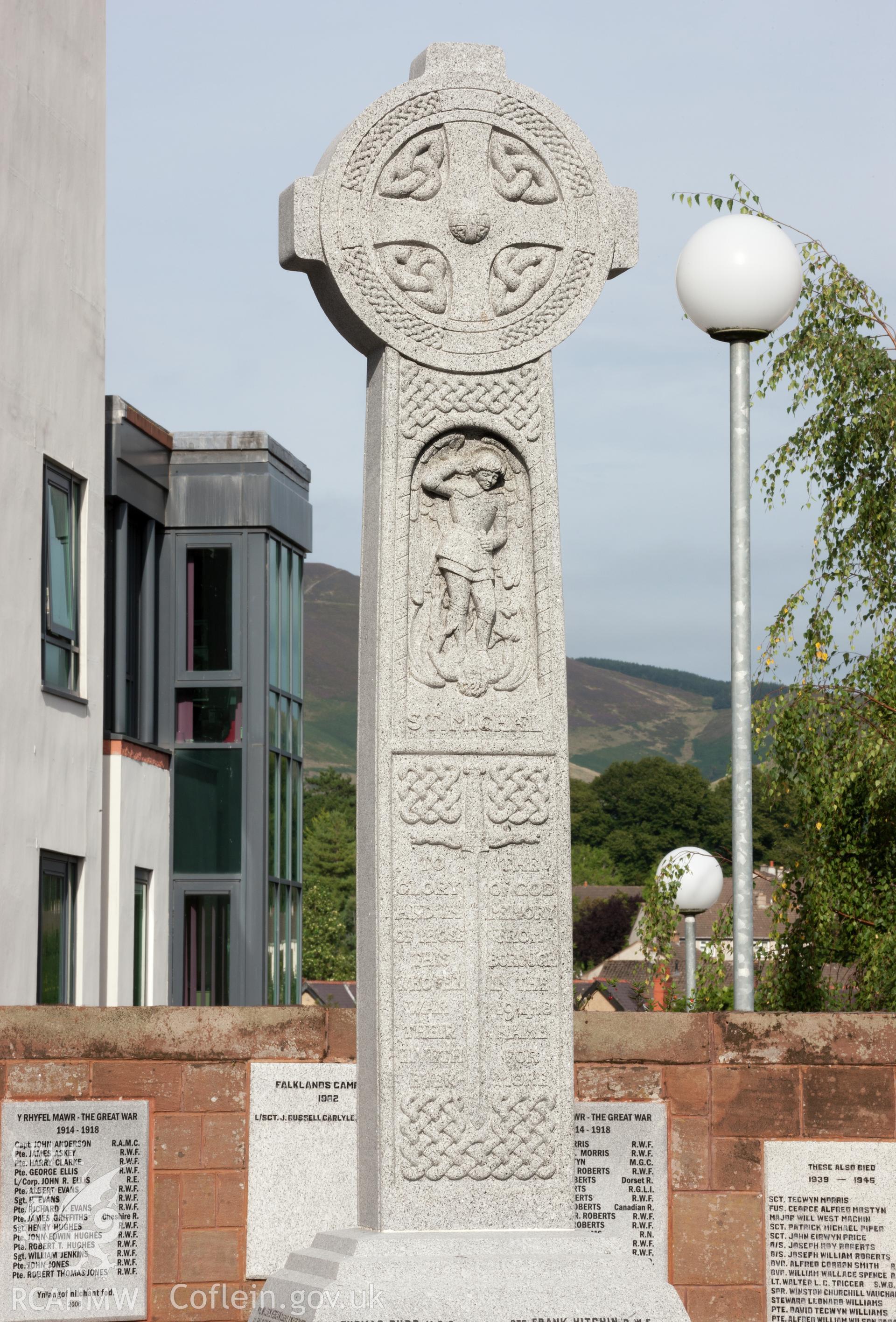 View of cross from the southwest