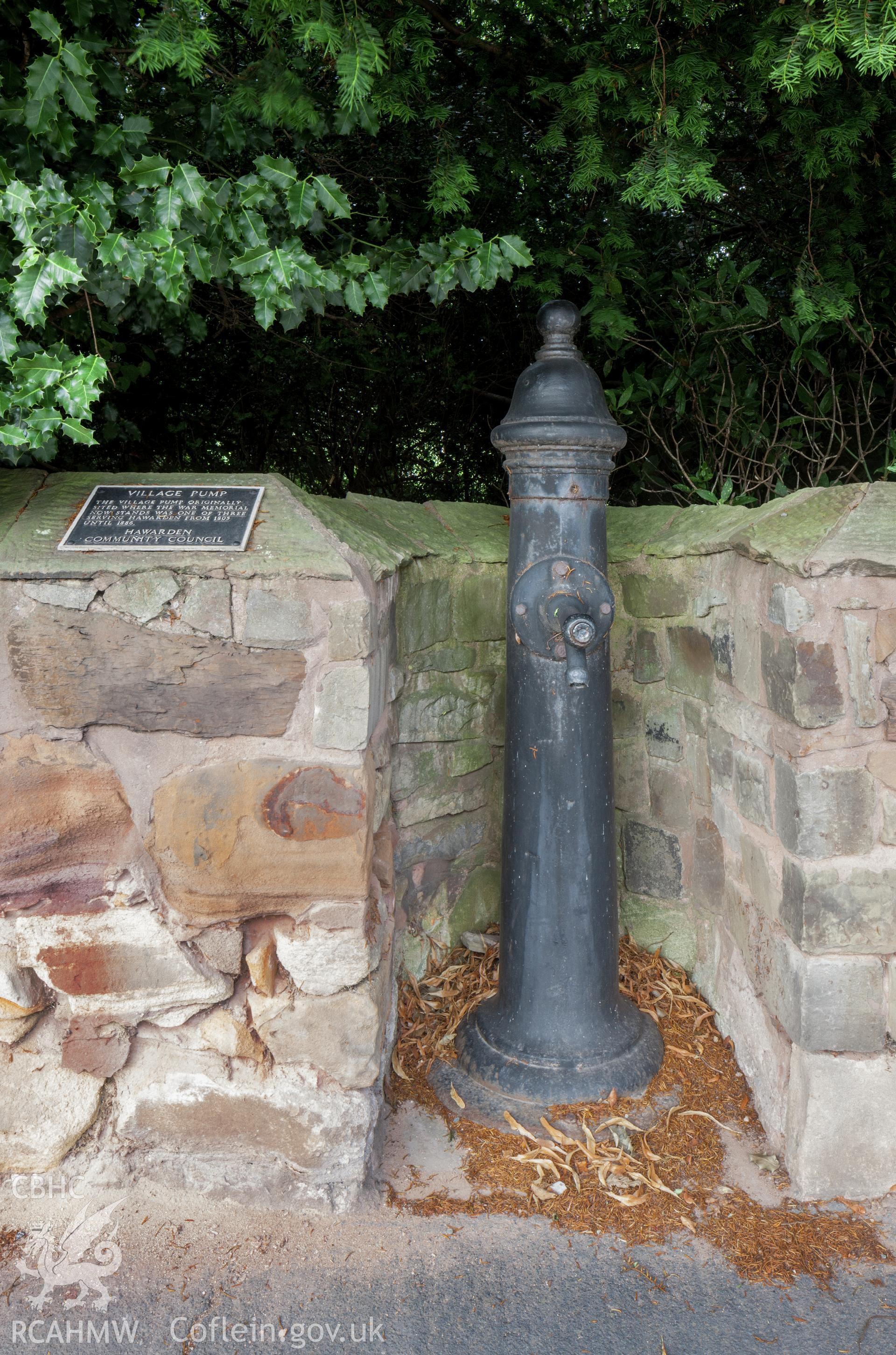 Water pump, moved for the erection of the memorial