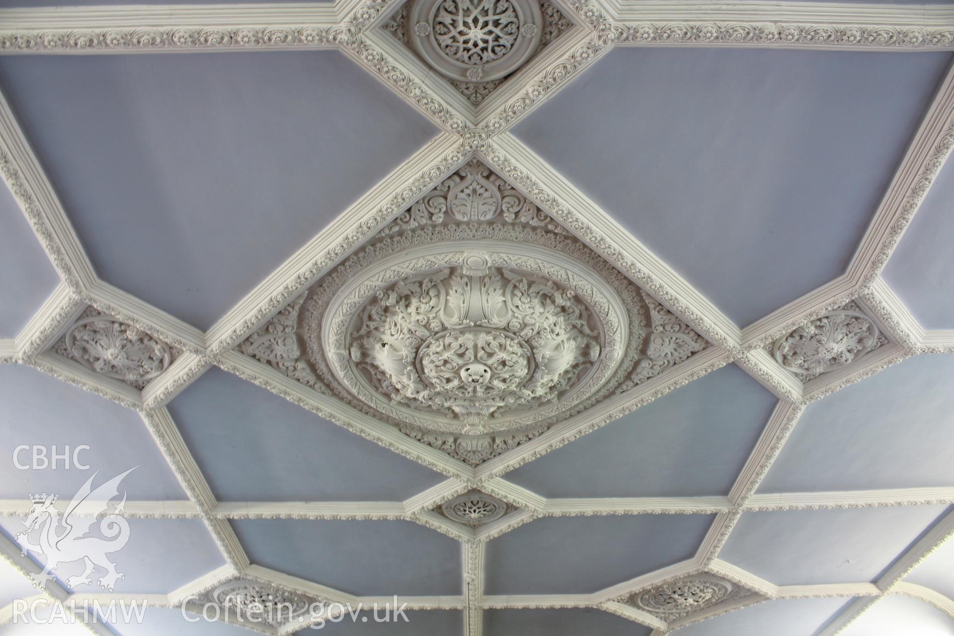 Internal; decorative ceiling plasterwork